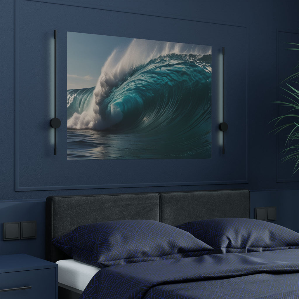 Satin Poster — Ocean Wave Photography Wall Art (300gsm)