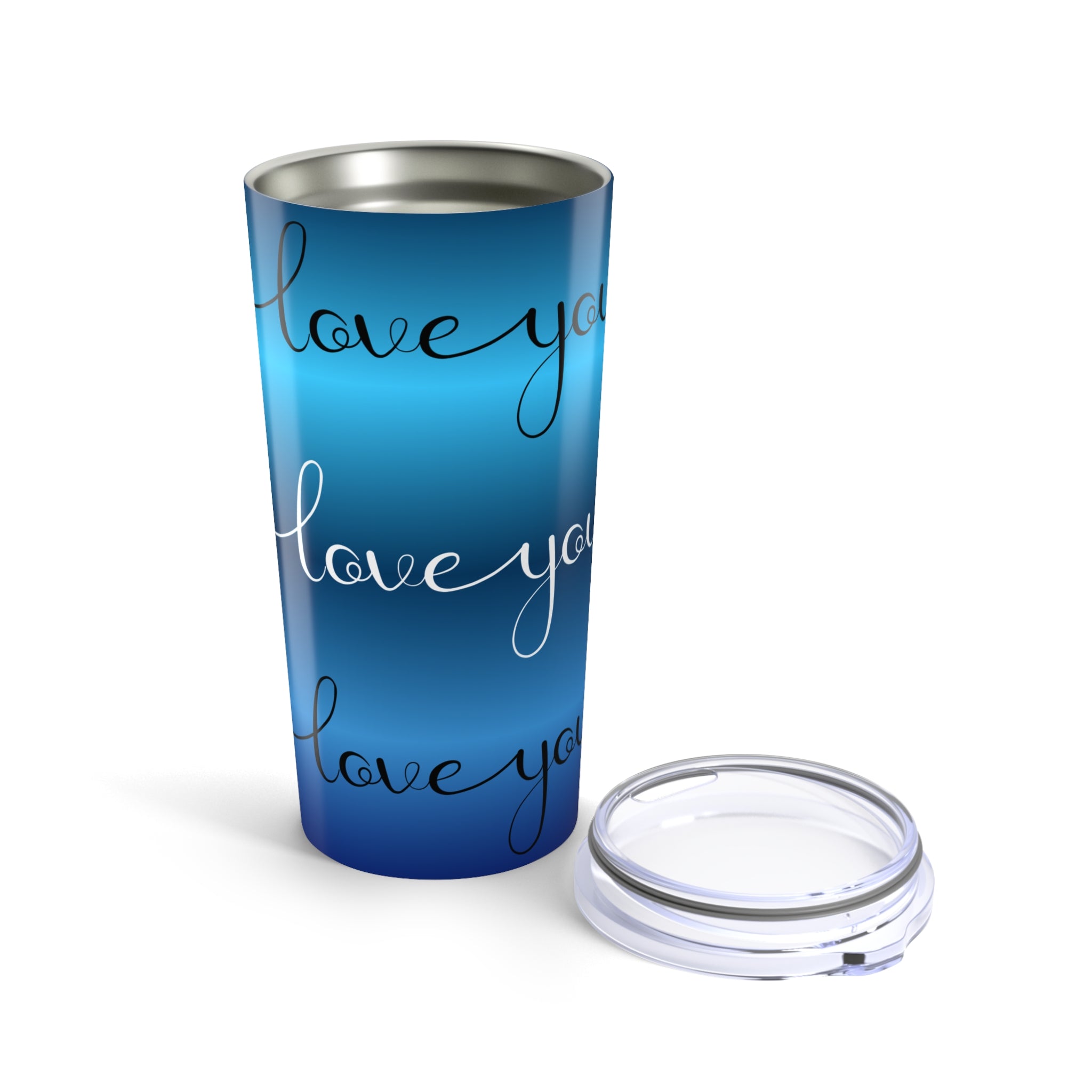 Copy of Love You Pink Gradient 20oz Tumbler — Heart Line Stainless Travel Mug