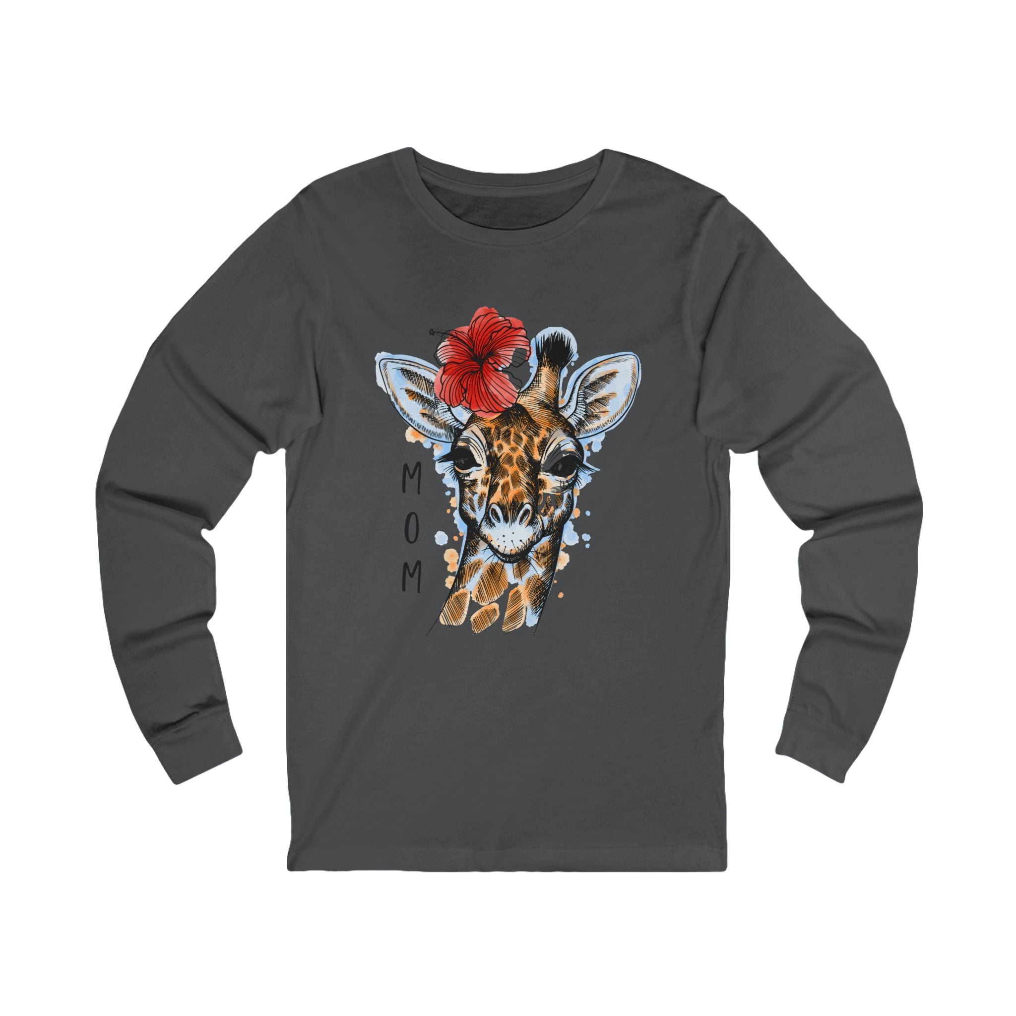 Giraffe Mom Unisex Long Sleeve Tee