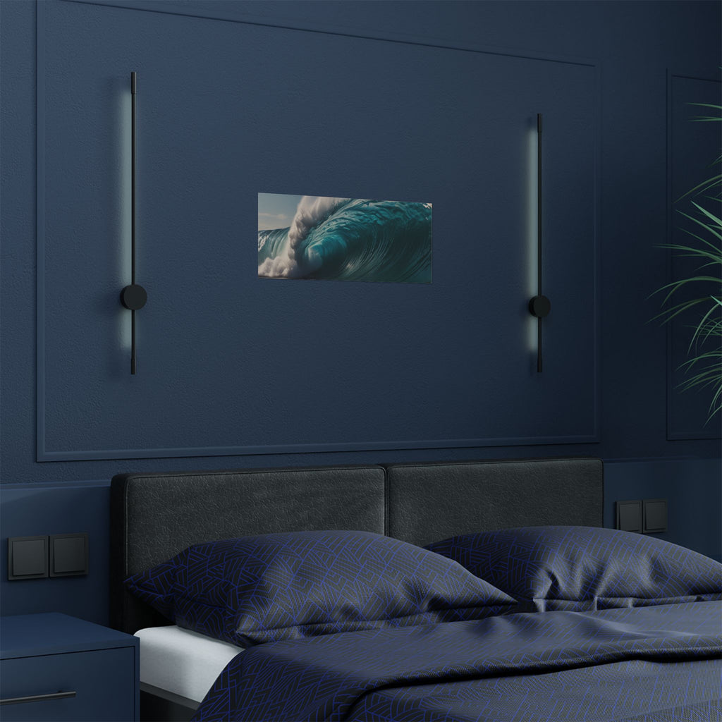 Satin Poster — Ocean Wave Photography Wall Art (300gsm)