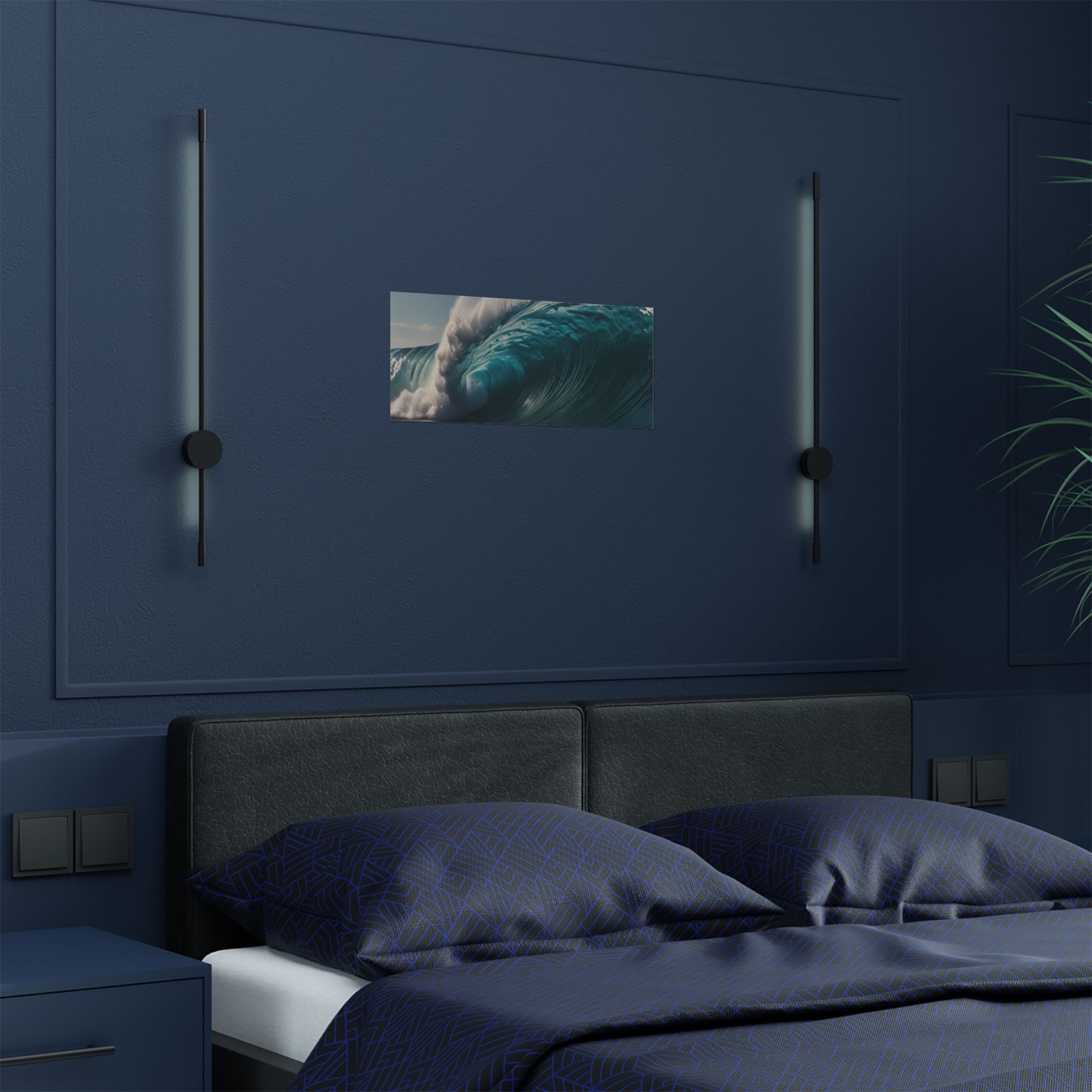 Satin Poster — Ocean Wave Photography Wall Art (300gsm)