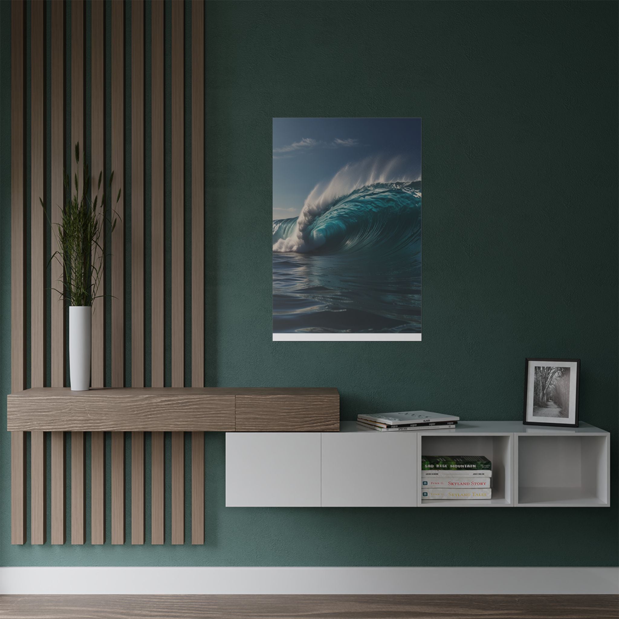 Satin Poster — Ocean Wave Photography Wall Art (300gsm)