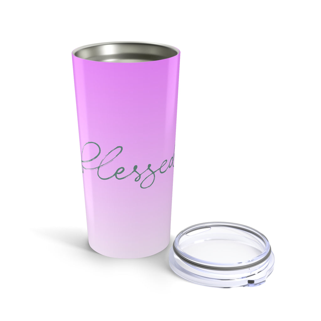 Blessed 20oz Tumbler — Pink Ombre Insulated Travel Cup