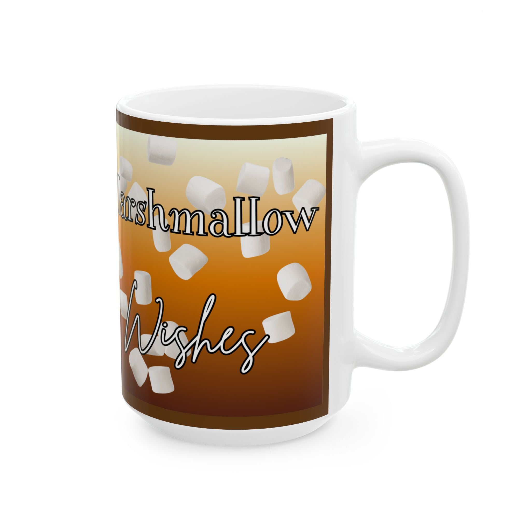 Hot Cocoa & Marshmallows Ceramic Mug — Cozy Winter Coffee Cup (11oz/15oz)