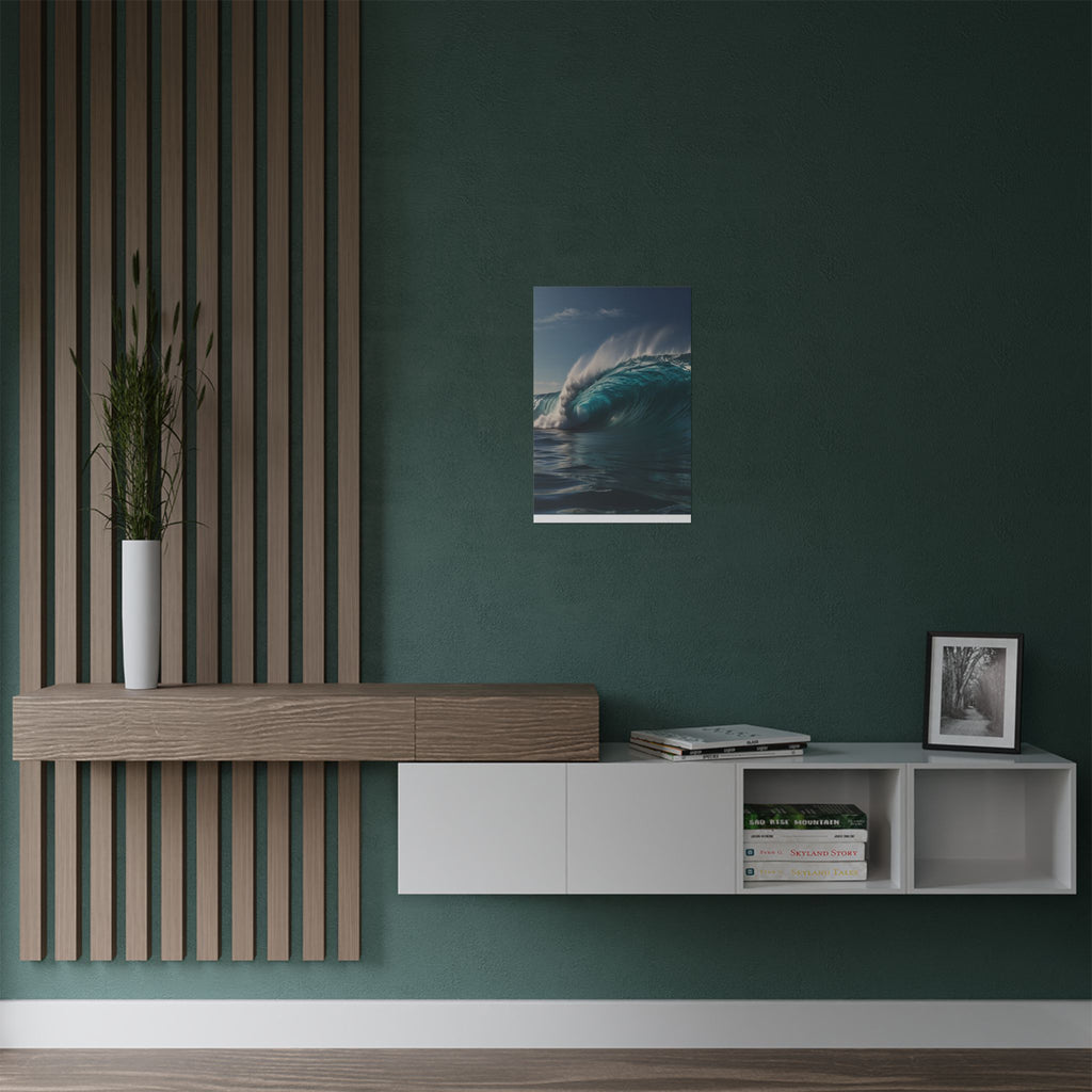 Satin Poster — Ocean Wave Photography Wall Art (300gsm)