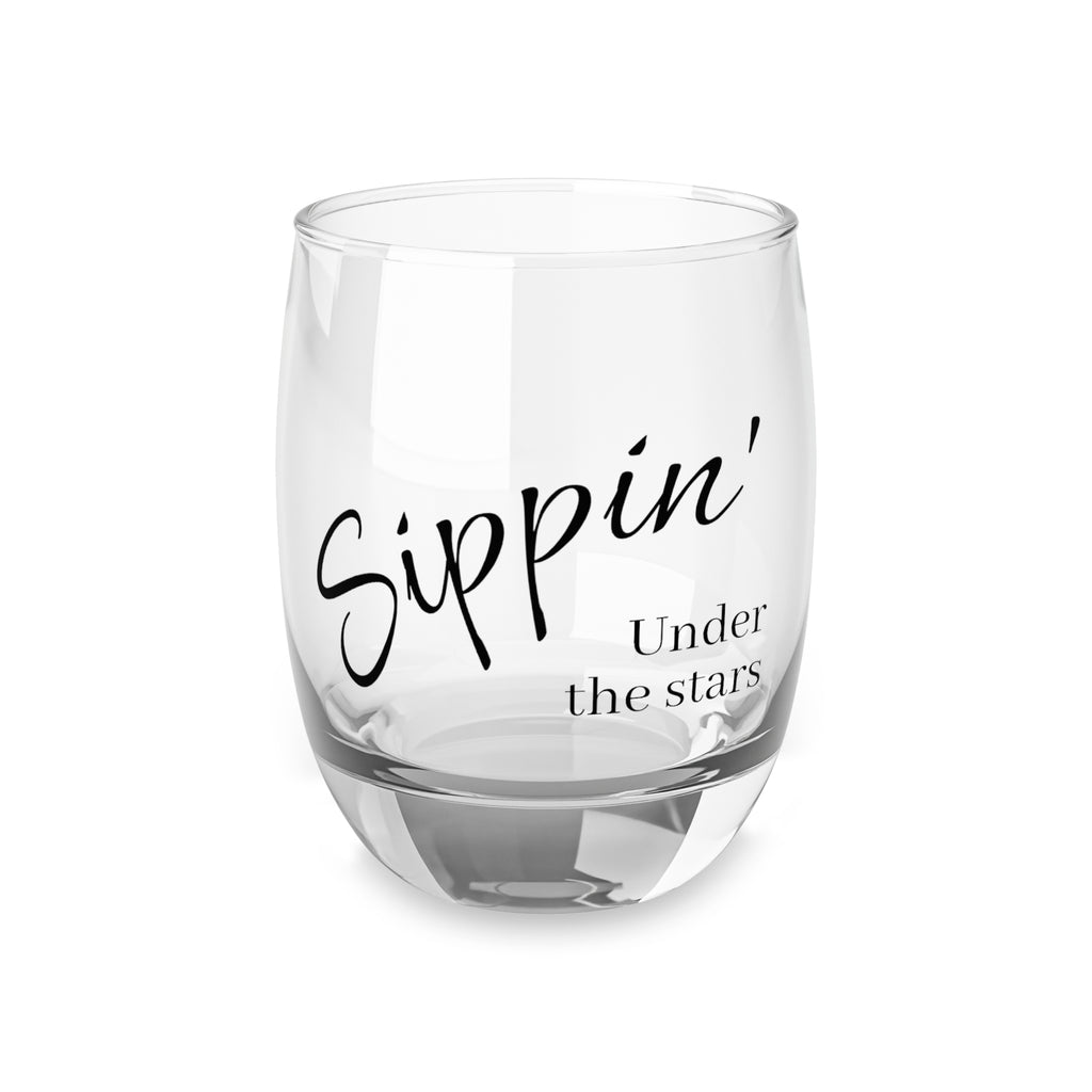 Sippin' Under the Stars Whiskey Glass