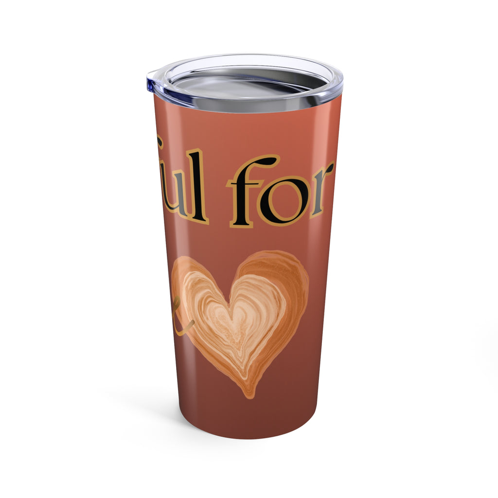 Grateful Coffee 20oz Tumbler — Fall-Inspired Insulated Travel Cup