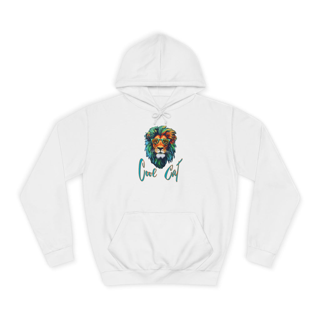 Lion Art Hoodie - 'Just Chill' Watercolor Lion Graphic Pullover