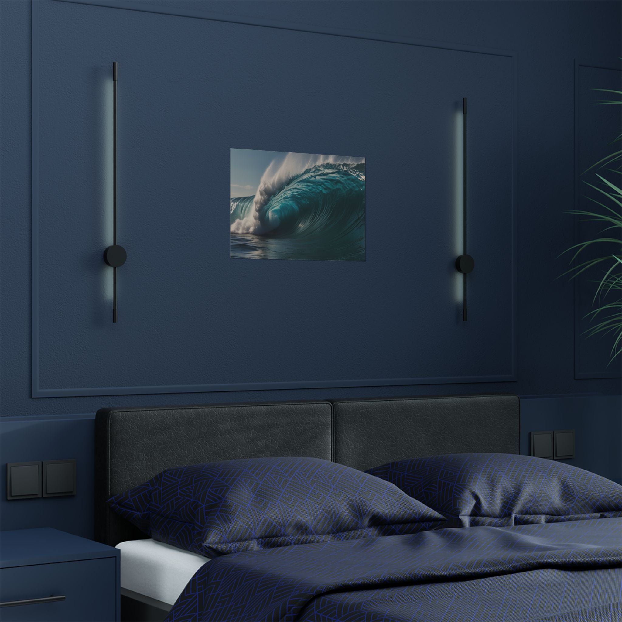Satin Poster — Ocean Wave Photography Wall Art (300gsm)