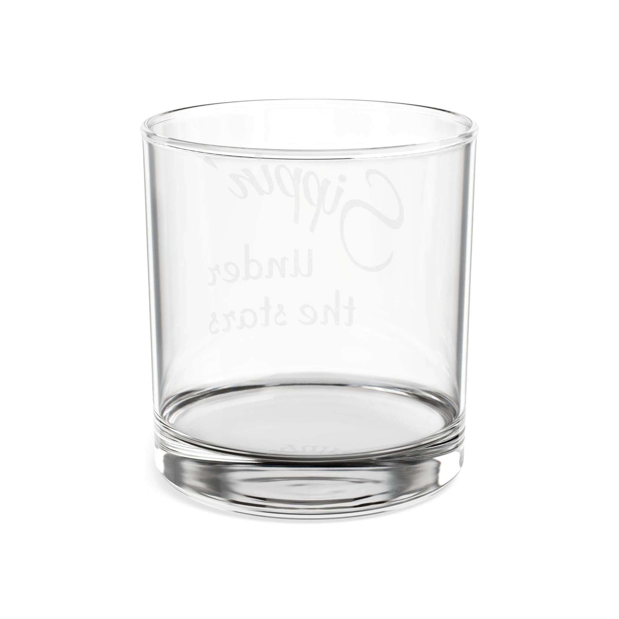 Engraved Whiskey Glass — "Sippin' Under the Stars" 10.5oz