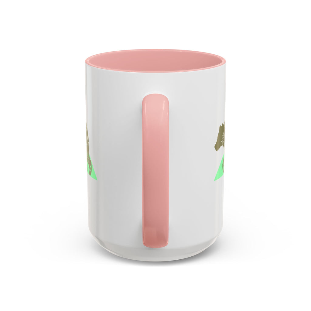 Mama Bear Accent Coffee Mug – Floral Bear Design, Mama Bear Gift (11/15 oz)