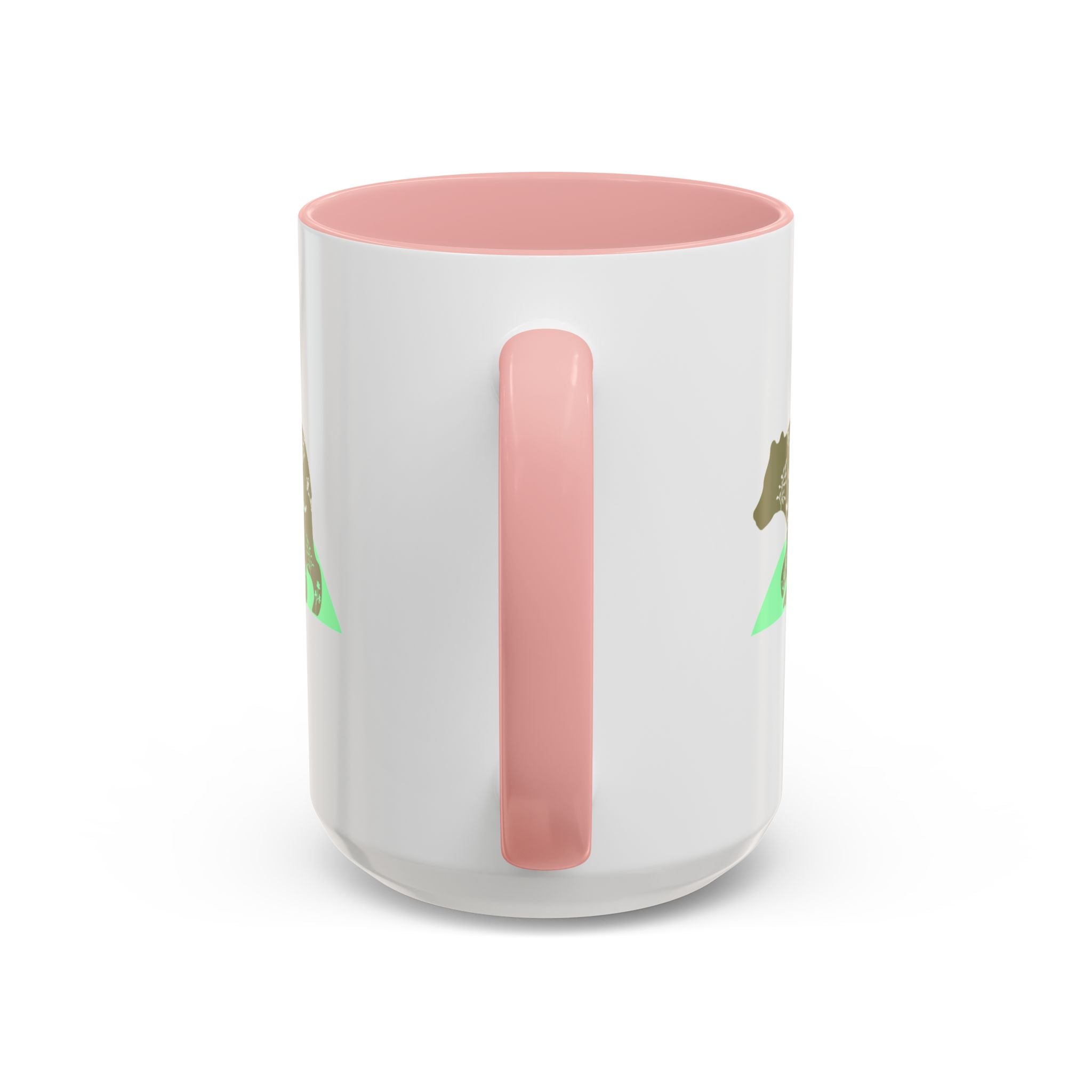 Mama Bear Accent Coffee Mug – Floral Bear Design, Mama Bear Gift (11/15 oz)