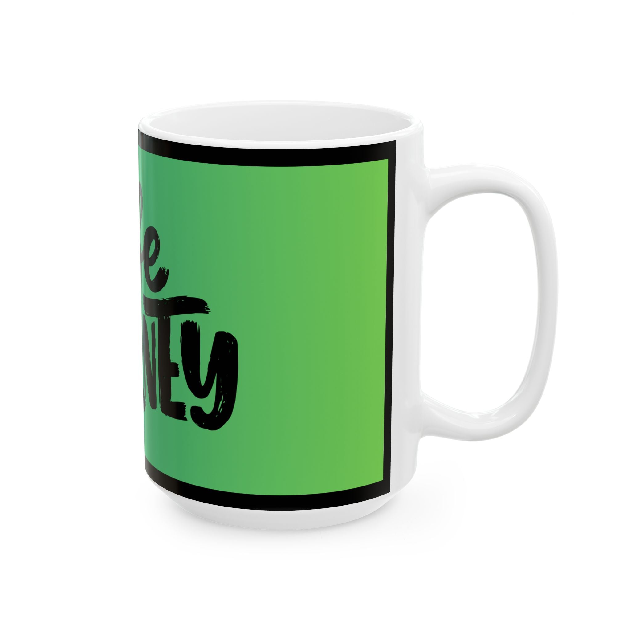 Life Is a Journey Ceramic Mug — Inspirational Travel Quote Coffee Cup (11oz/15oz)