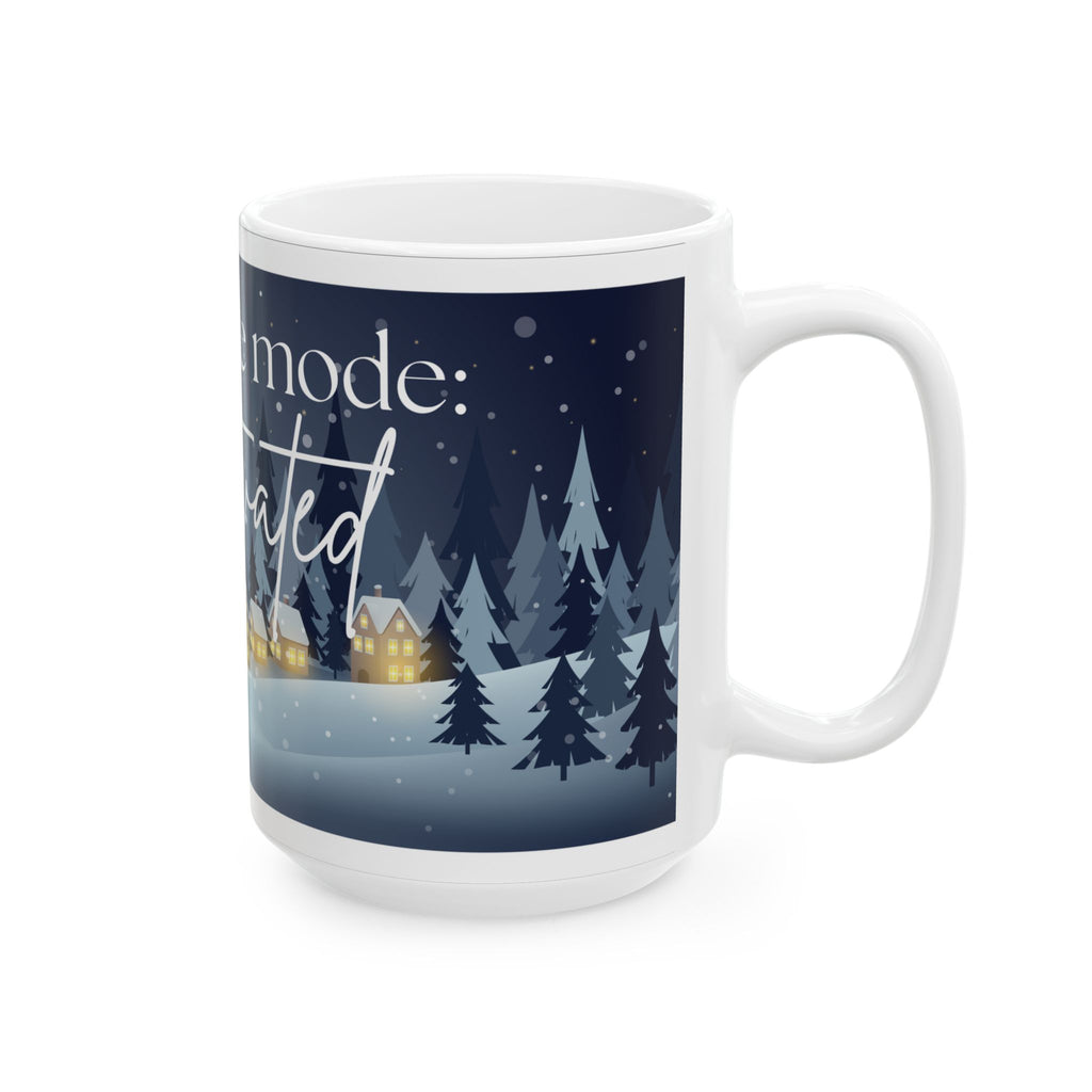 Ceramic Mug — "Hibernate Mode Activated" Winter Night Coffee Cup