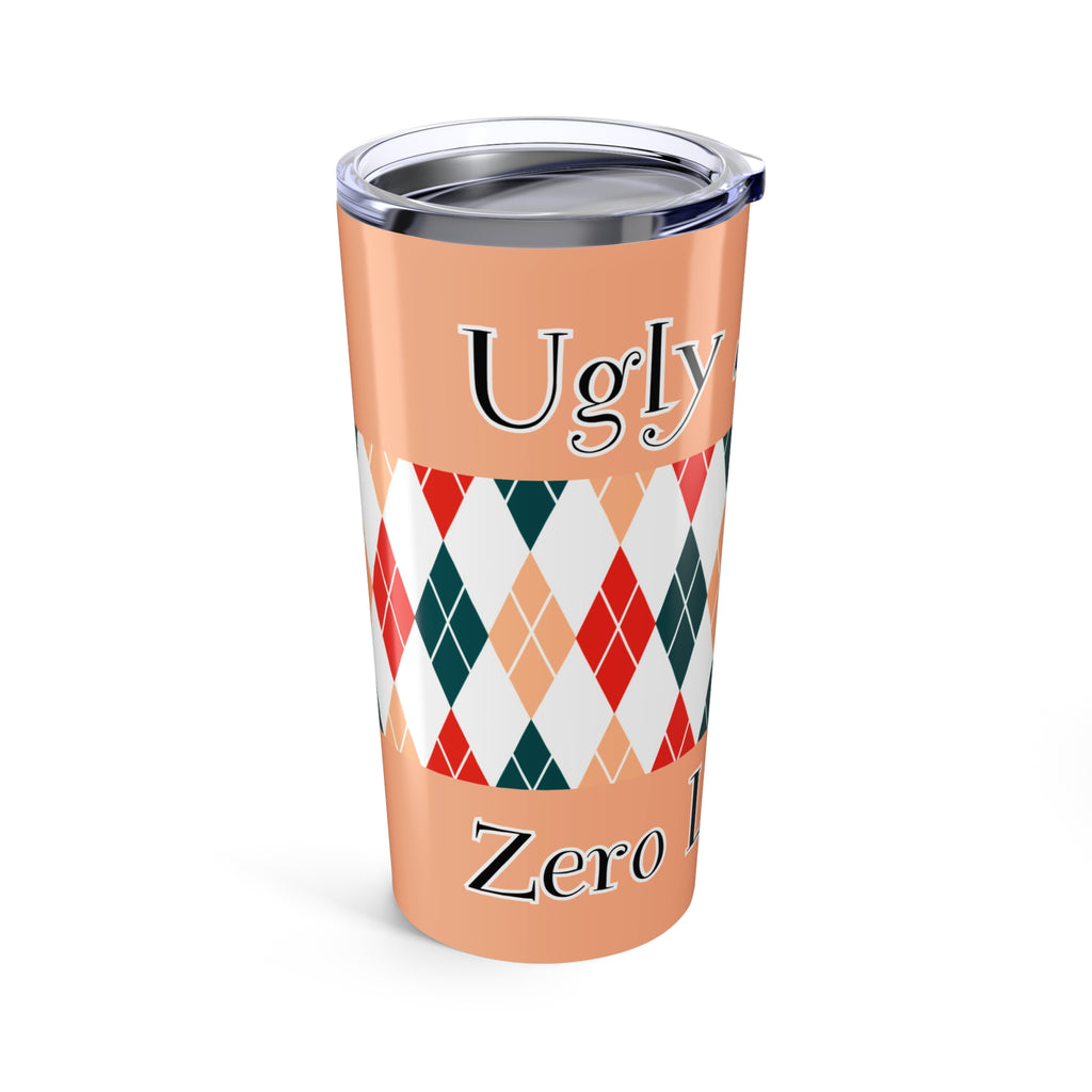 Copy of 20oz Holiday Knit Pattern Tumbler — Funny 'Ugly Sweater, No laundry' Travel Cup
