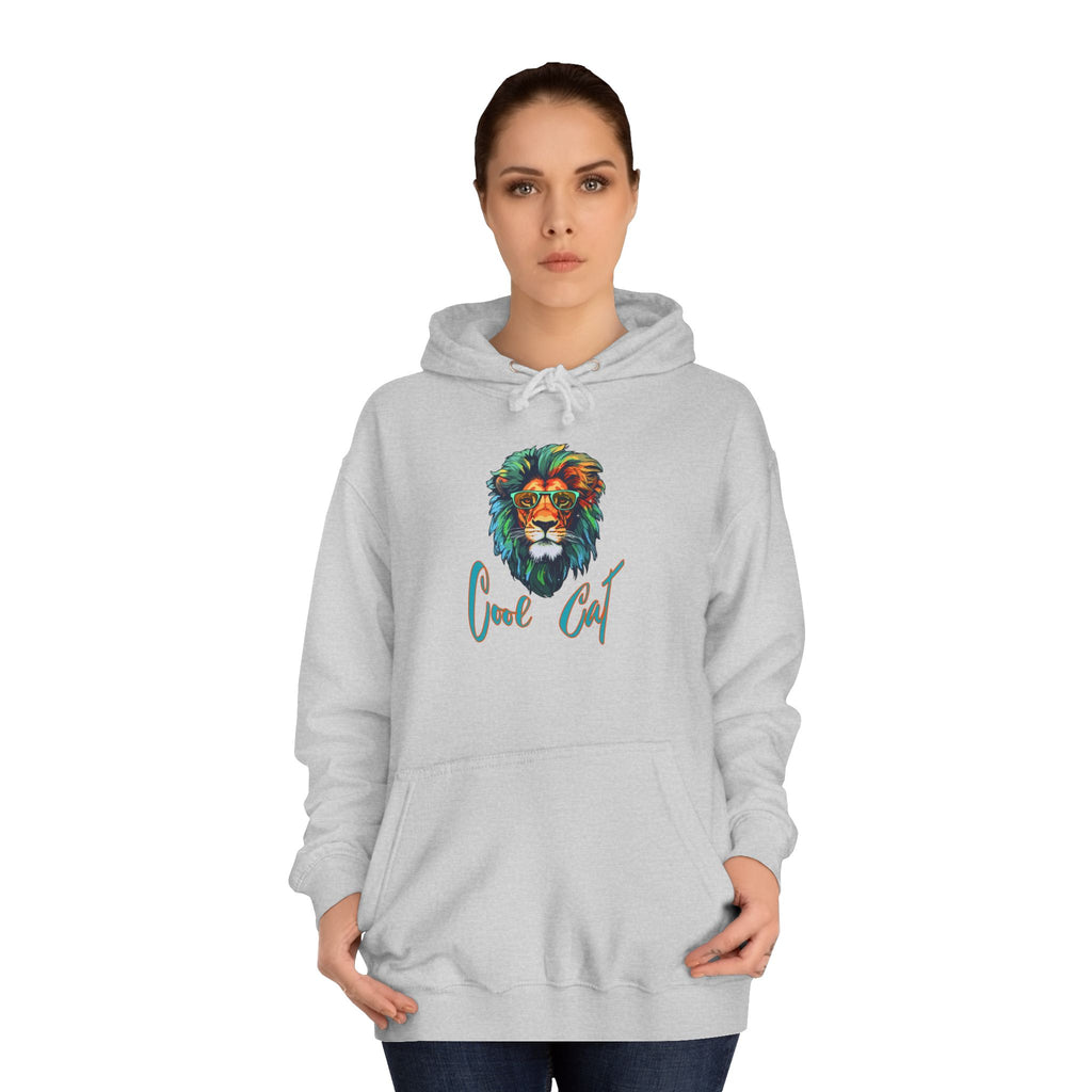 Lion Art Hoodie - 'Just Chill' Watercolor Lion Graphic Pullover