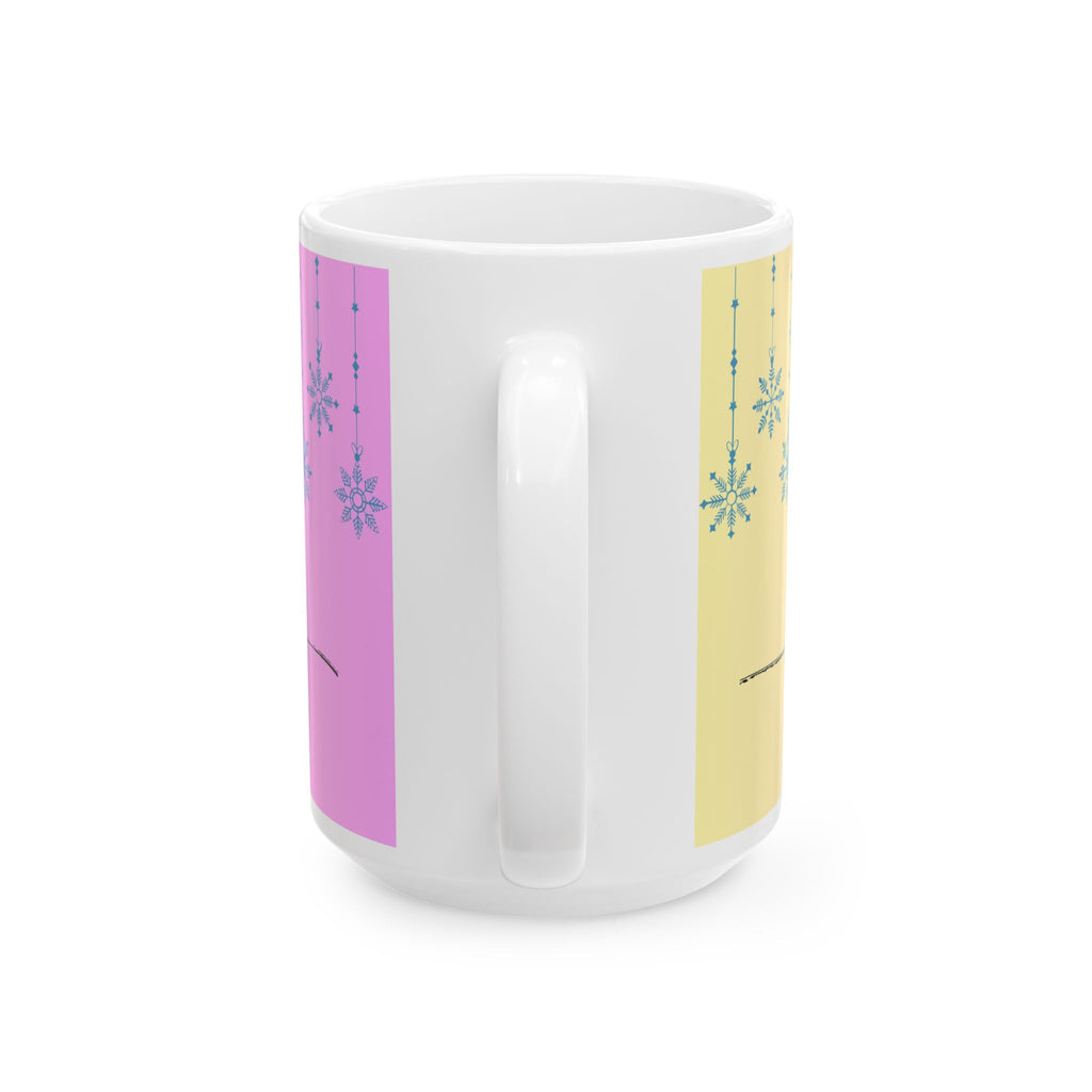 Blessed Pastel Snowflake Ceramic Mug – Inspirational Coffee Cup (11oz, 15oz)