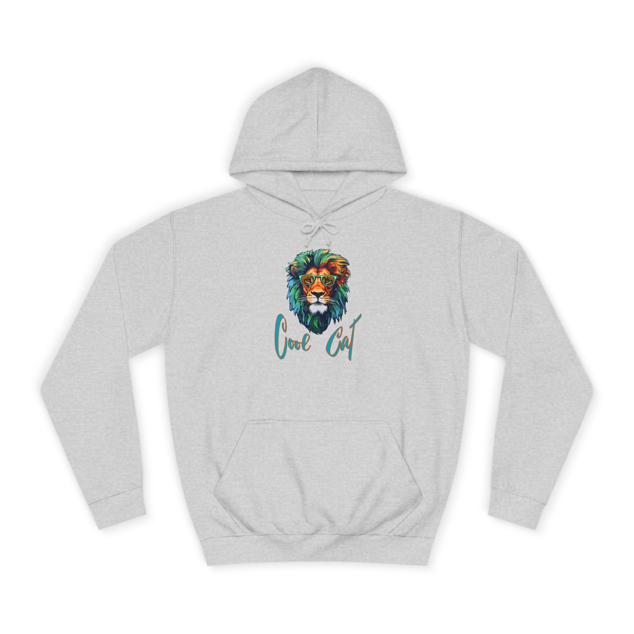 Lion Art Hoodie - 'Just Chill' Watercolor Lion Graphic Pullover