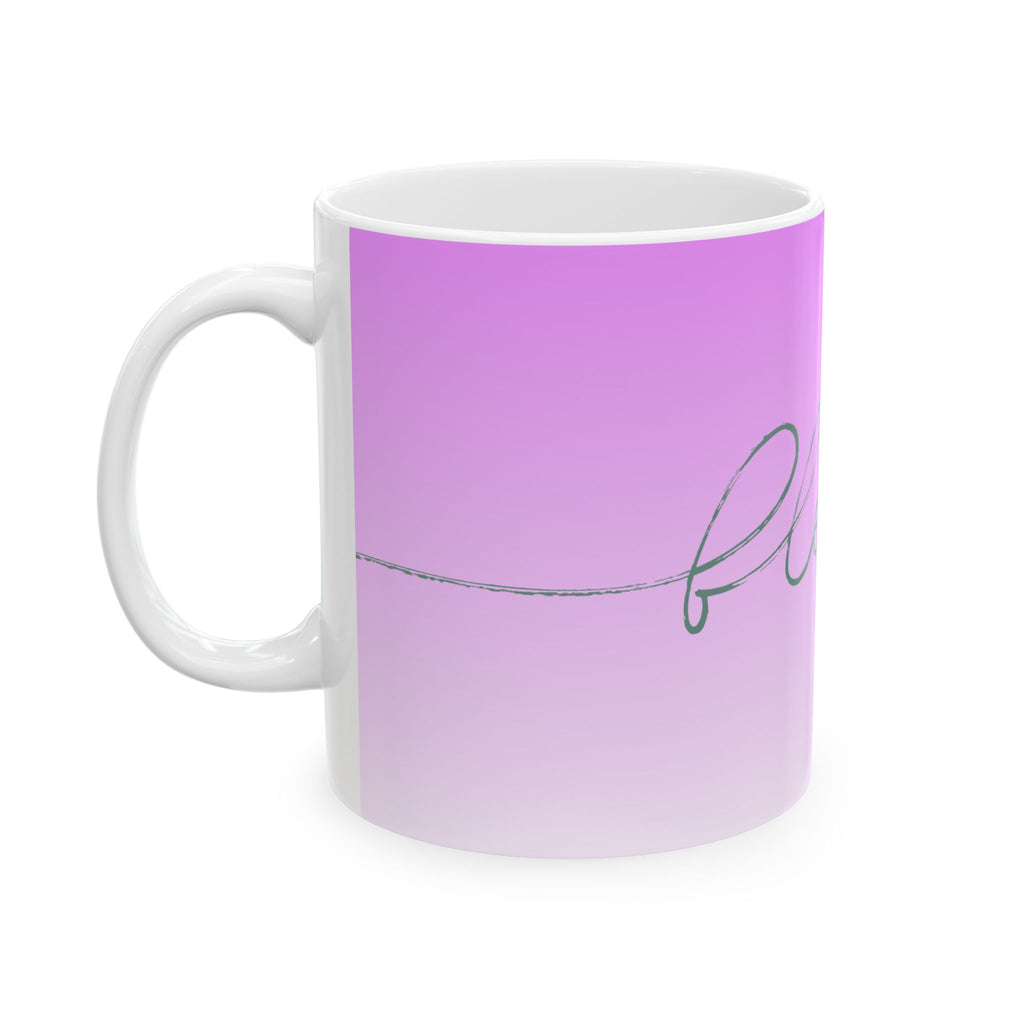 Blessed Ombre Ceramic Mug — Inspirational Pink Gradient Coffee Cup (11oz & 15oz)