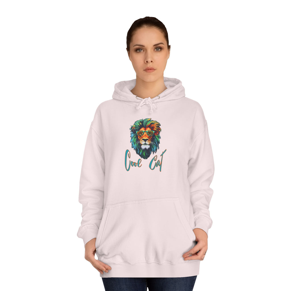 Lion Art Hoodie - 'Just Chill' Watercolor Lion Graphic Pullover