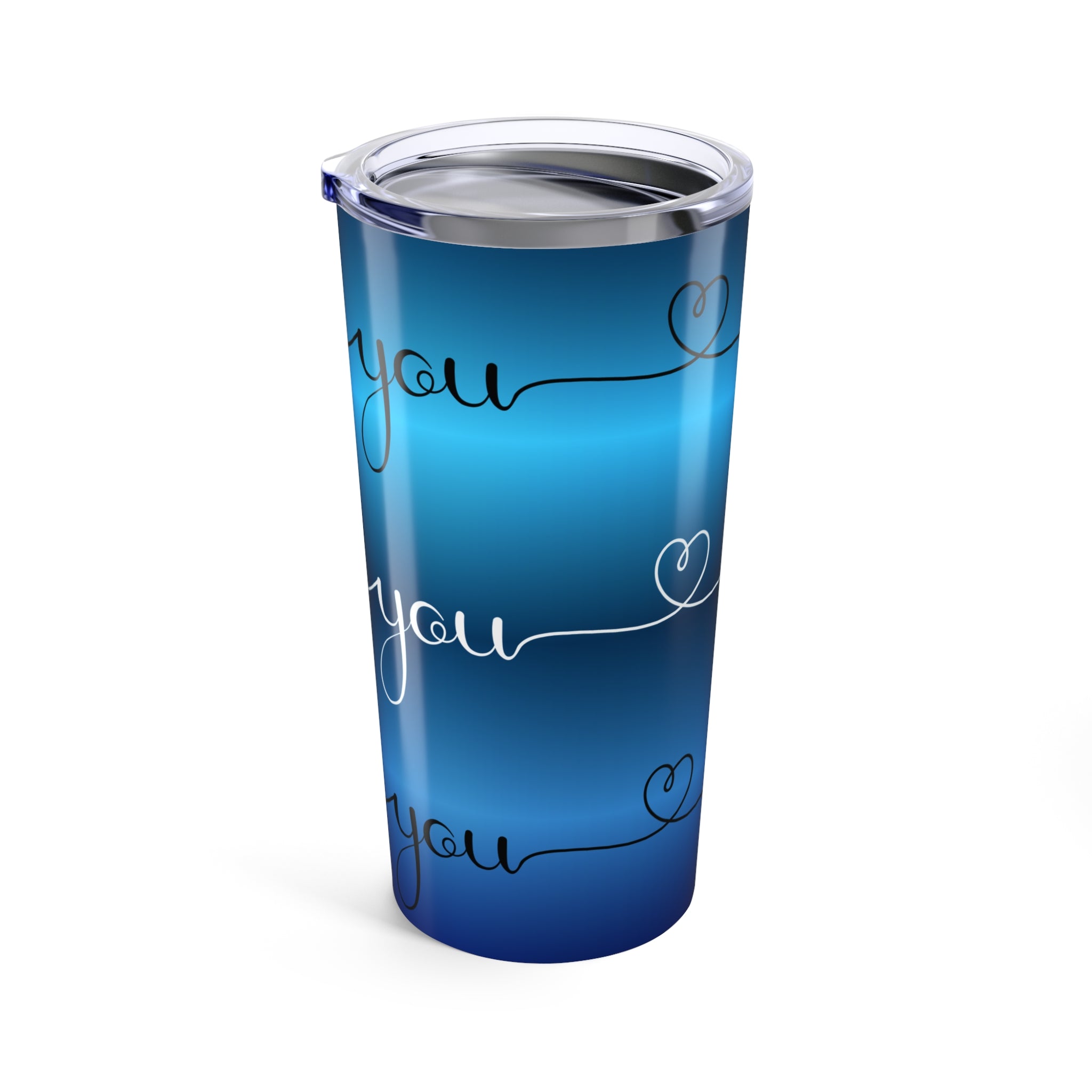 Copy of Love You Pink Gradient 20oz Tumbler — Heart Line Stainless Travel Mug