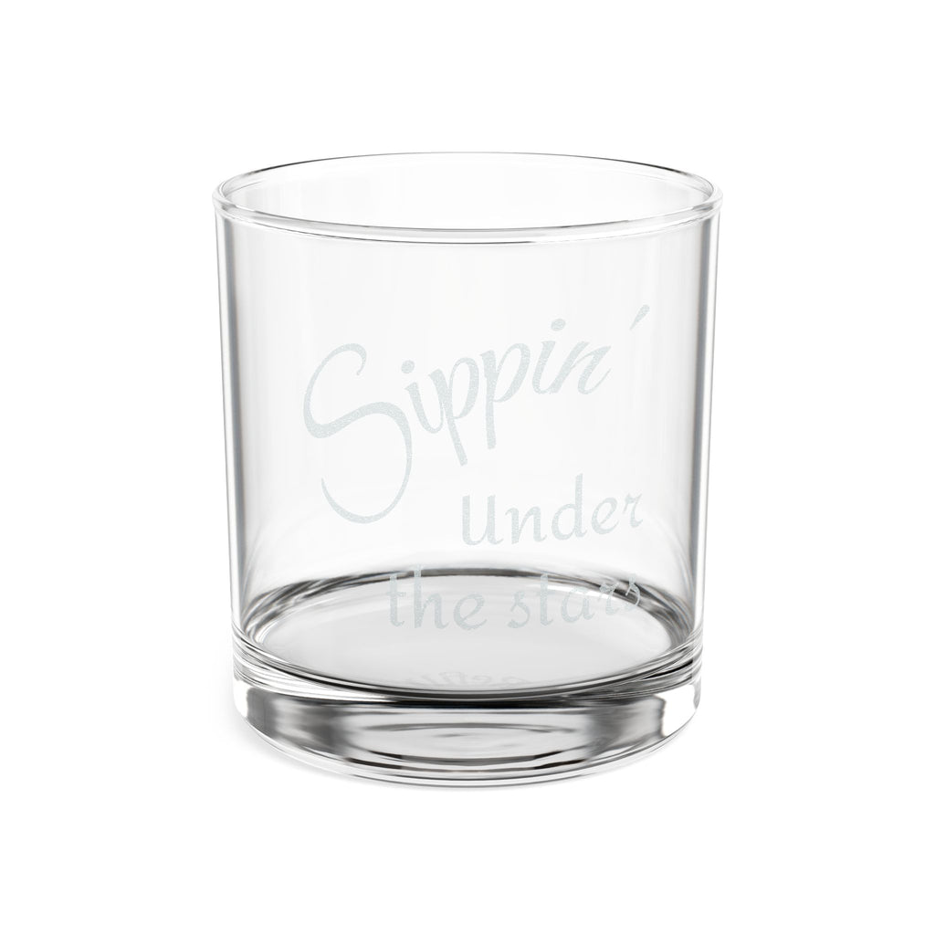 Engraved Whiskey Glass — "Sippin' Under the Stars" 10.5oz