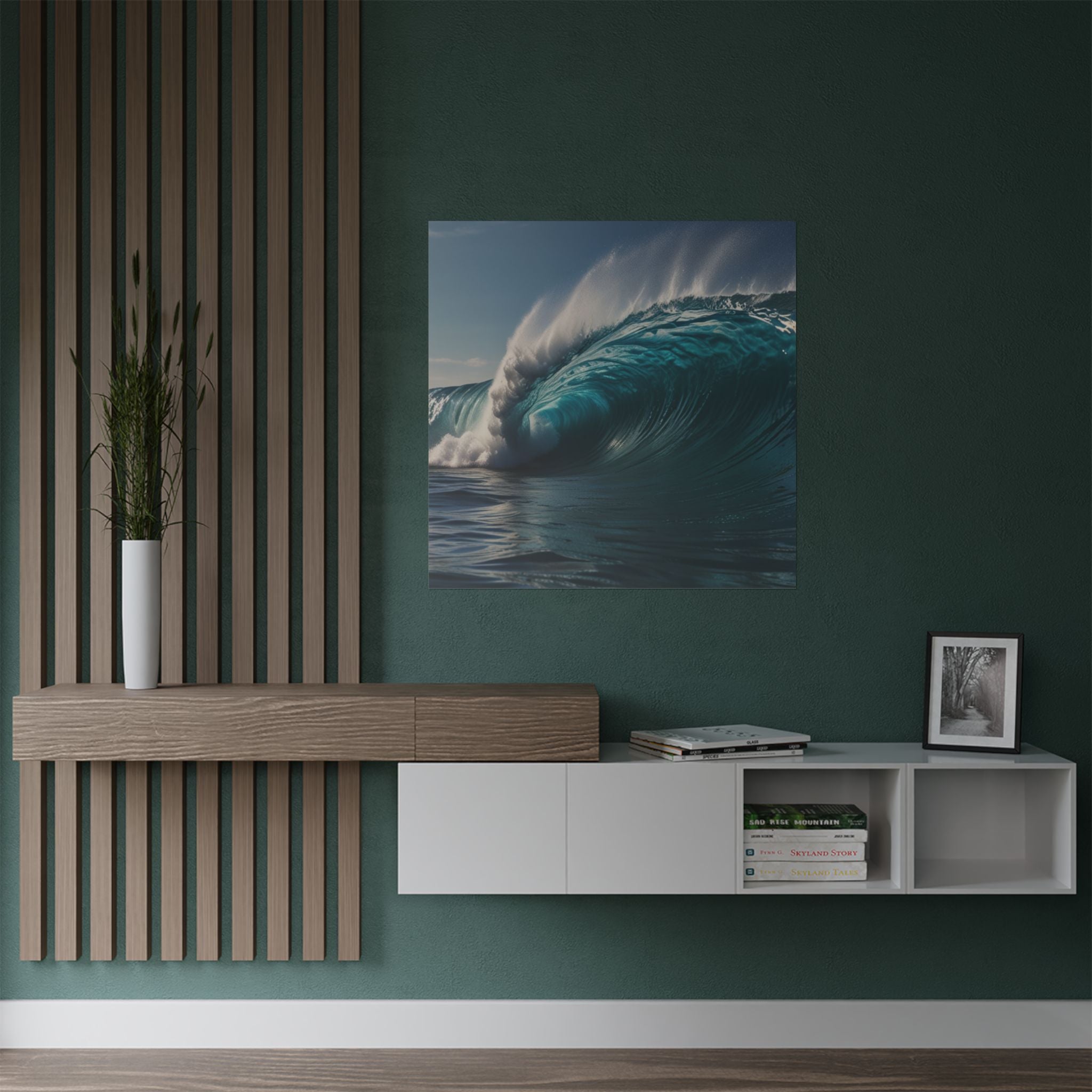 Satin Poster — Ocean Wave Photography Wall Art (300gsm)