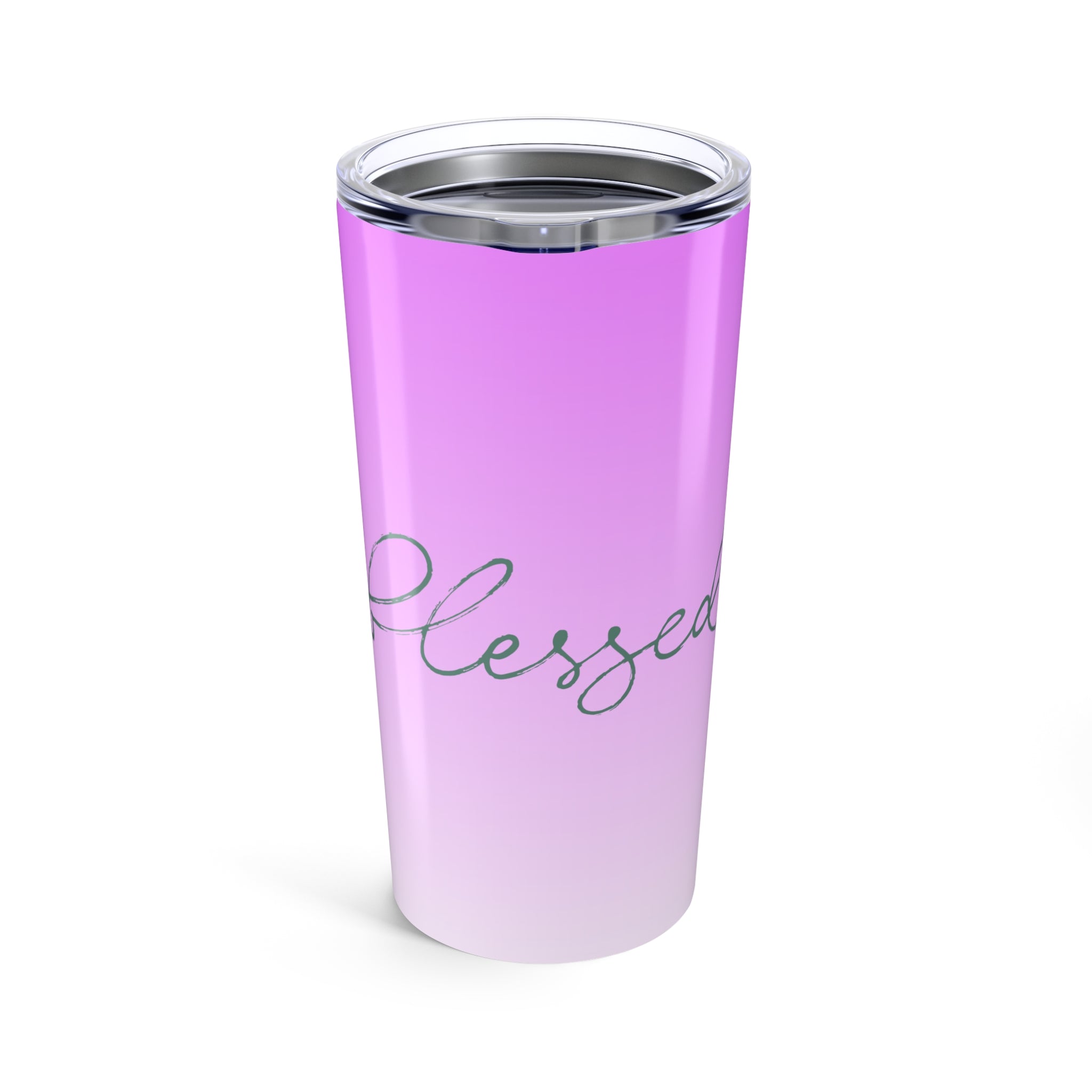 Blessed 20oz Tumbler — Pink Ombre Insulated Travel Cup