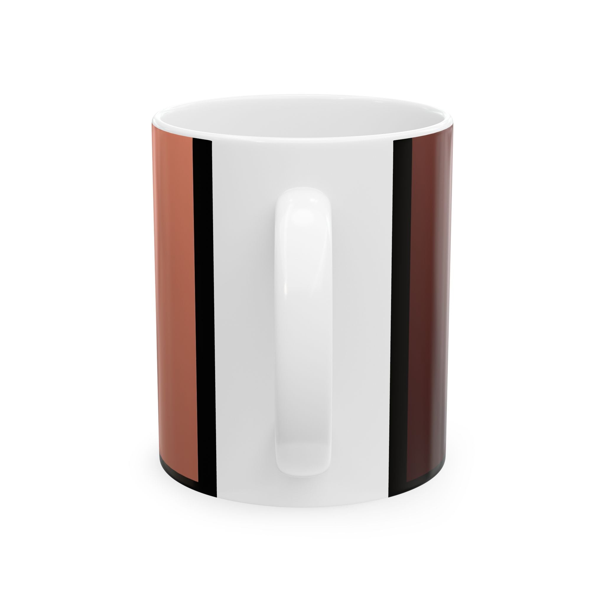 Ceramic Mug – "Grateful for Coffee" Brown & Gold Coffee Lover Gift (11oz, 15oz)