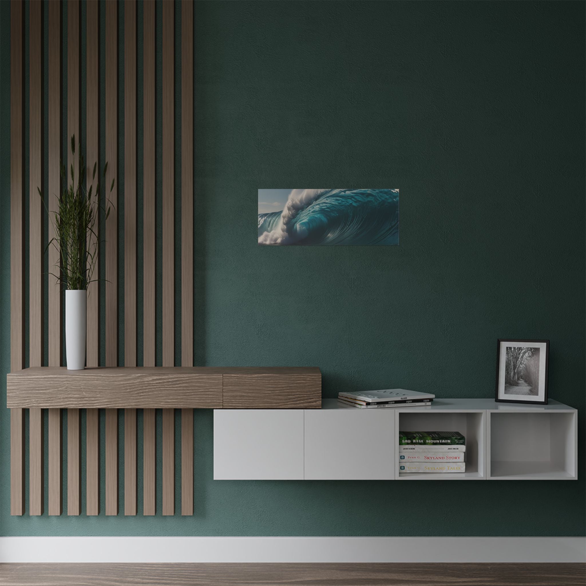 Satin Poster — Ocean Wave Photography Wall Art (300gsm)