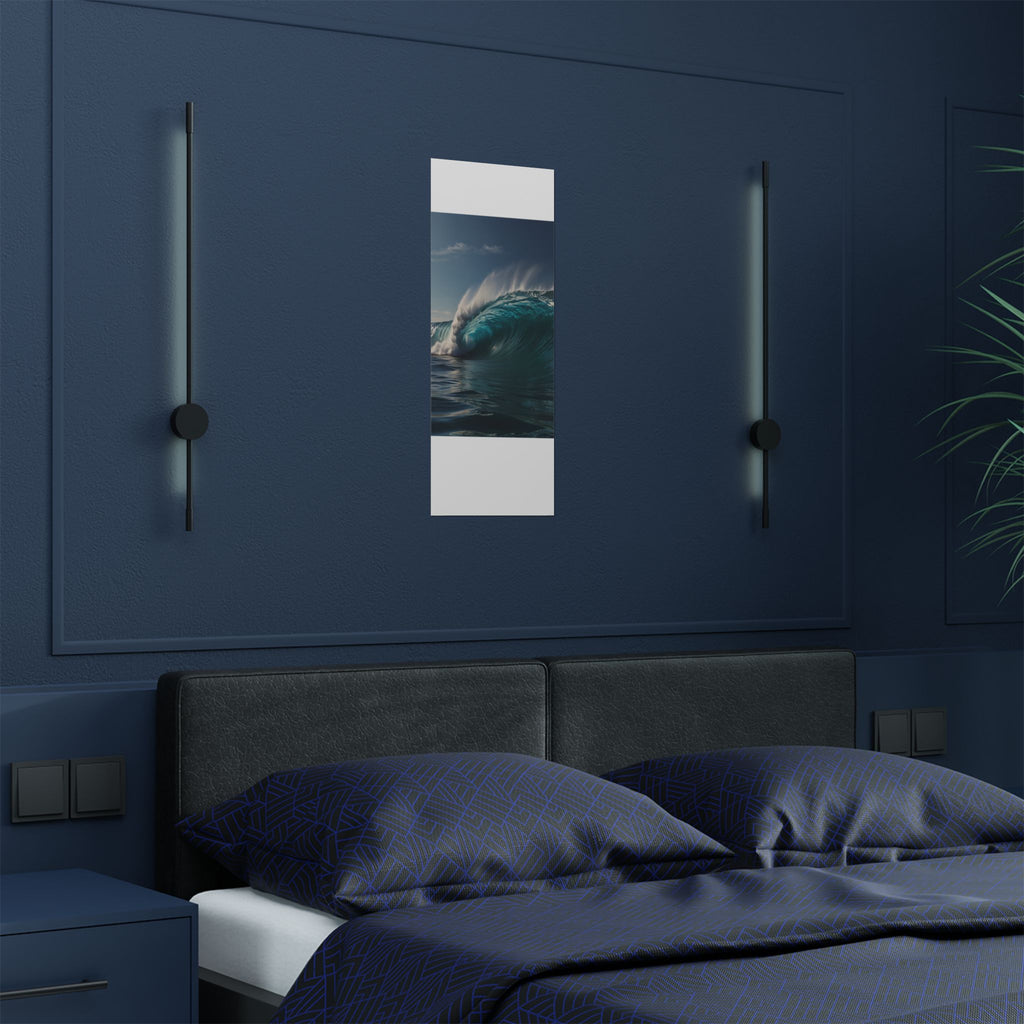 Satin Poster — Ocean Wave Photography Wall Art (300gsm)