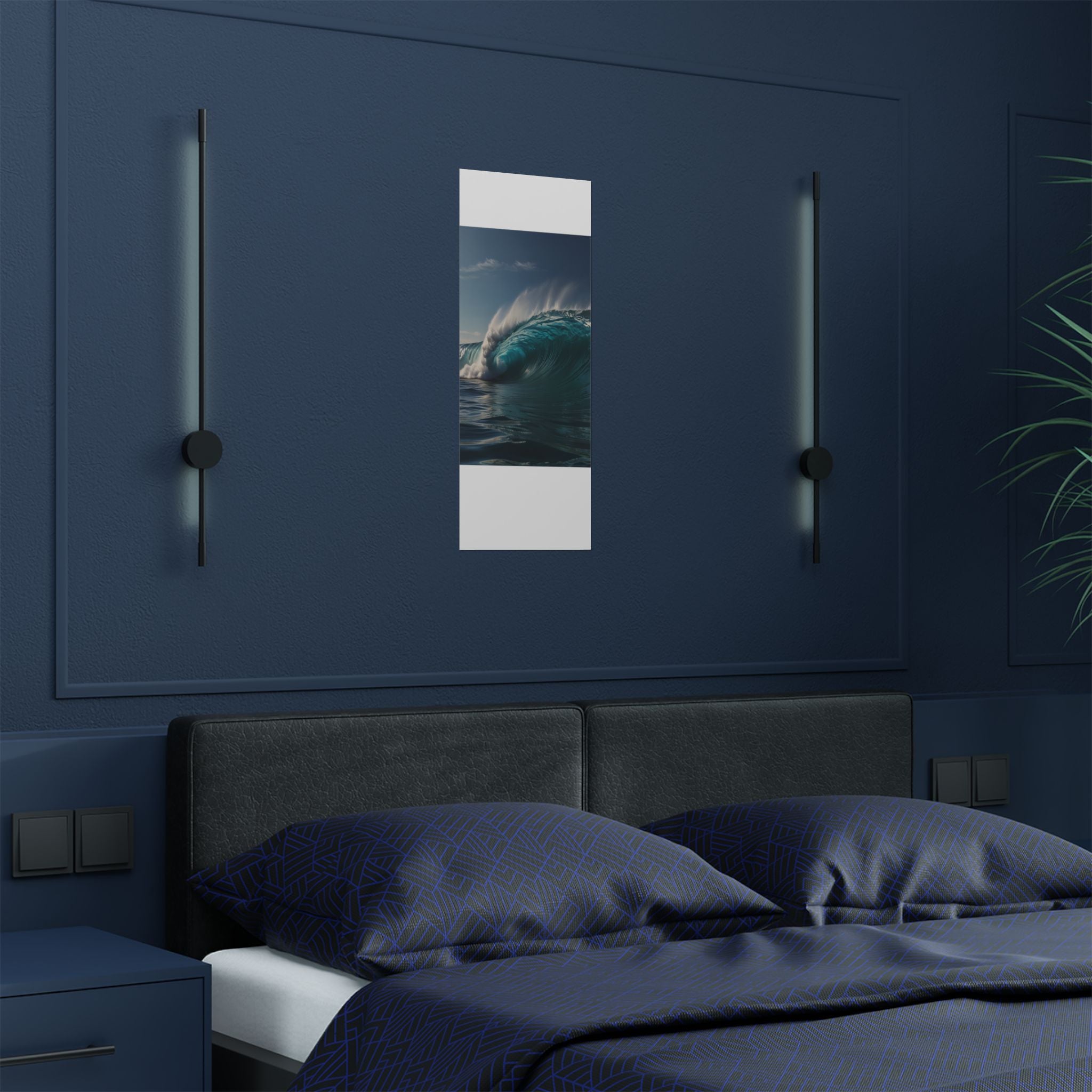 Satin Poster — Ocean Wave Photography Wall Art (300gsm)