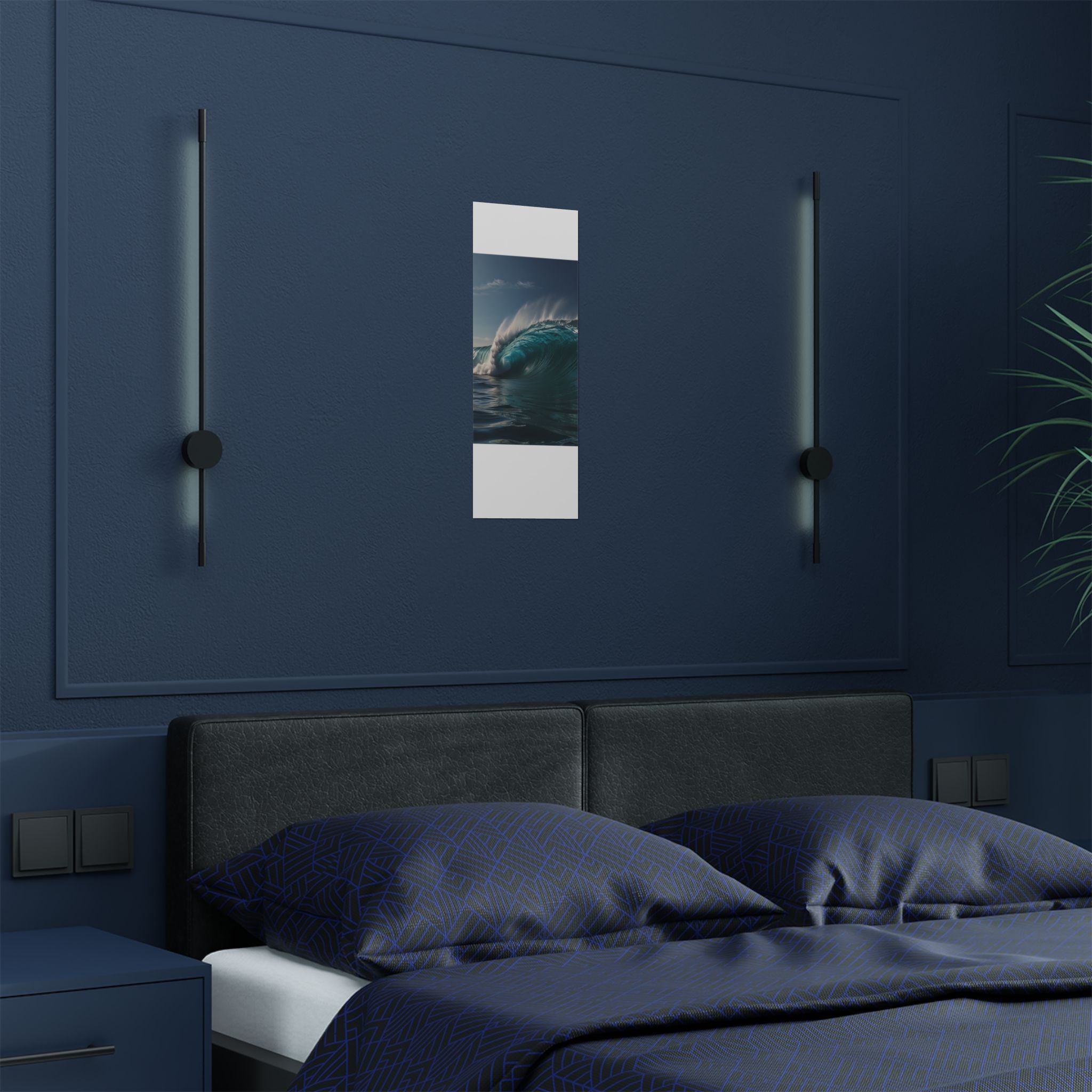 Satin Poster — Ocean Wave Photography Wall Art (300gsm)