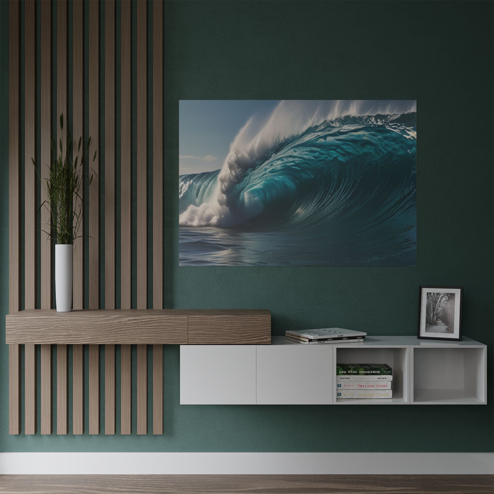 Satin Poster — Ocean Wave Photography Wall Art (300gsm)
