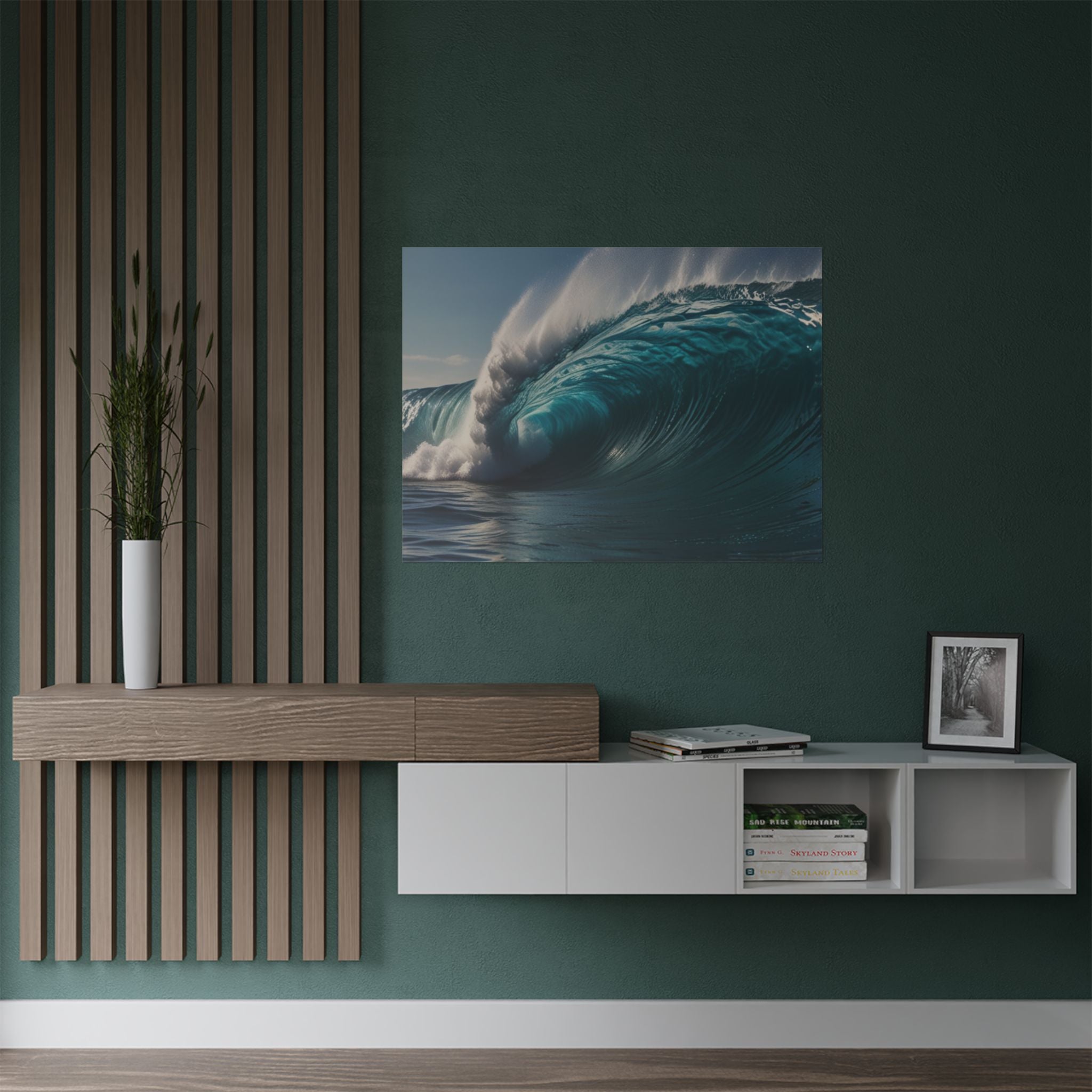 Satin Poster — Ocean Wave Photography Wall Art (300gsm)