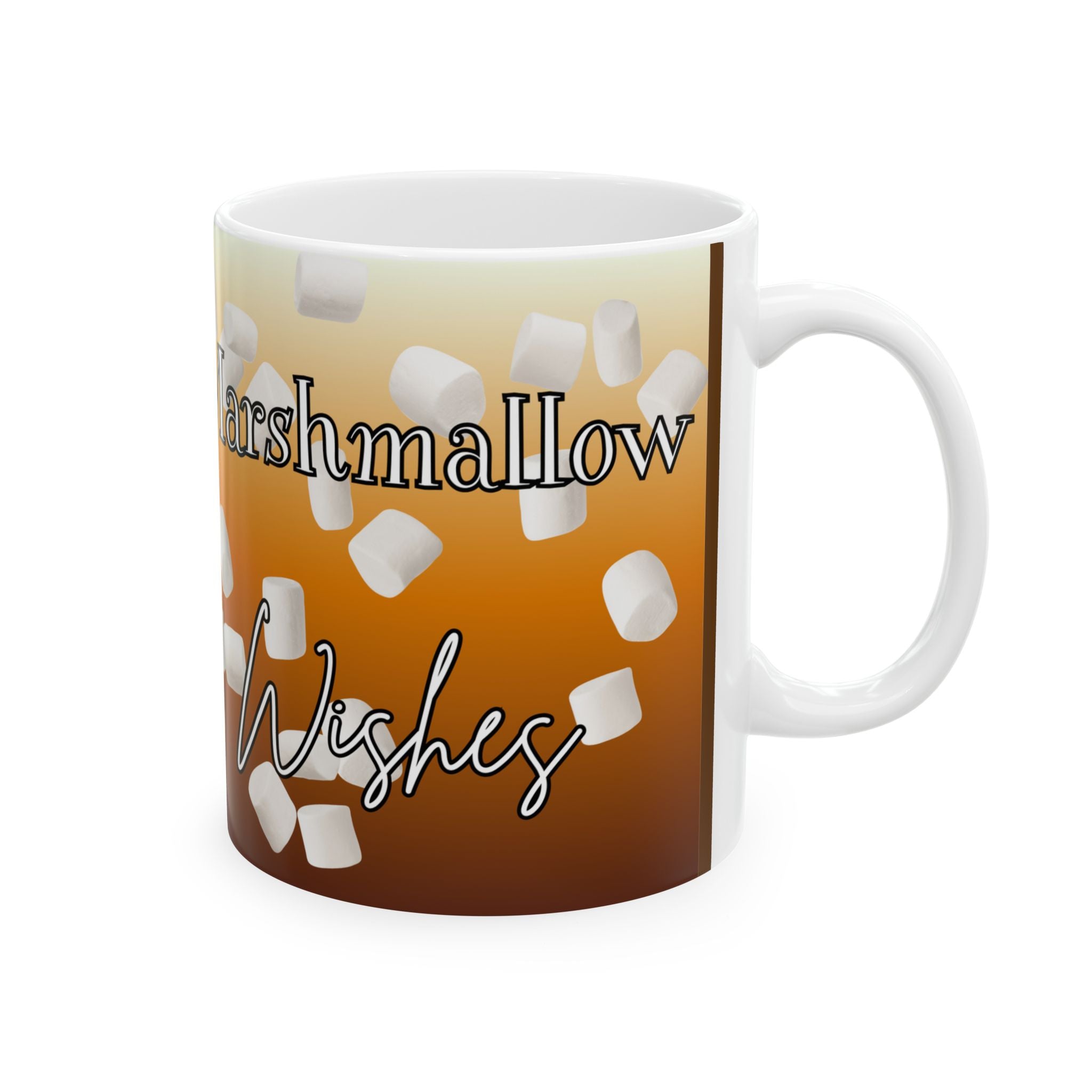 Hot Cocoa & Marshmallows Ceramic Mug — Cozy Winter Coffee Cup (11oz/15oz)