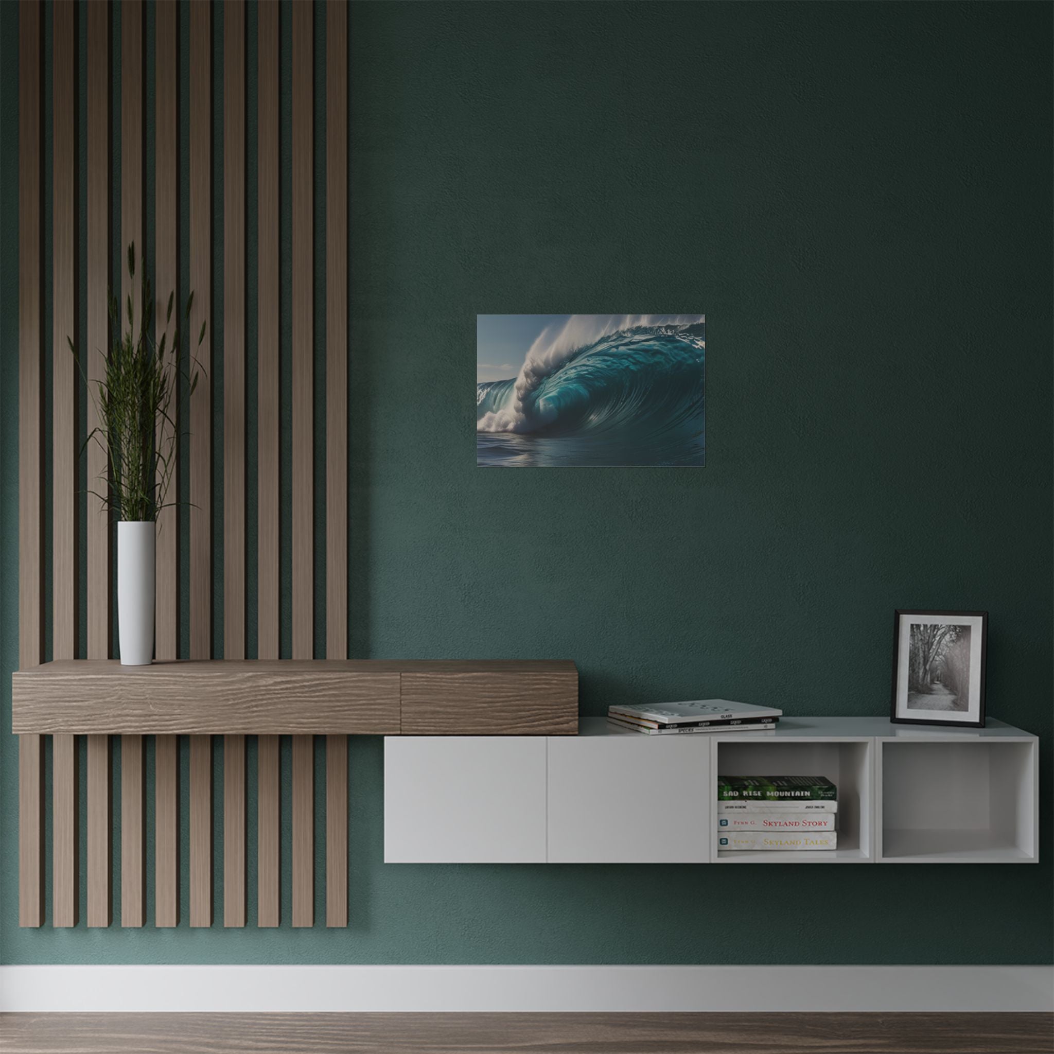 Satin Poster — Ocean Wave Photography Wall Art (300gsm)