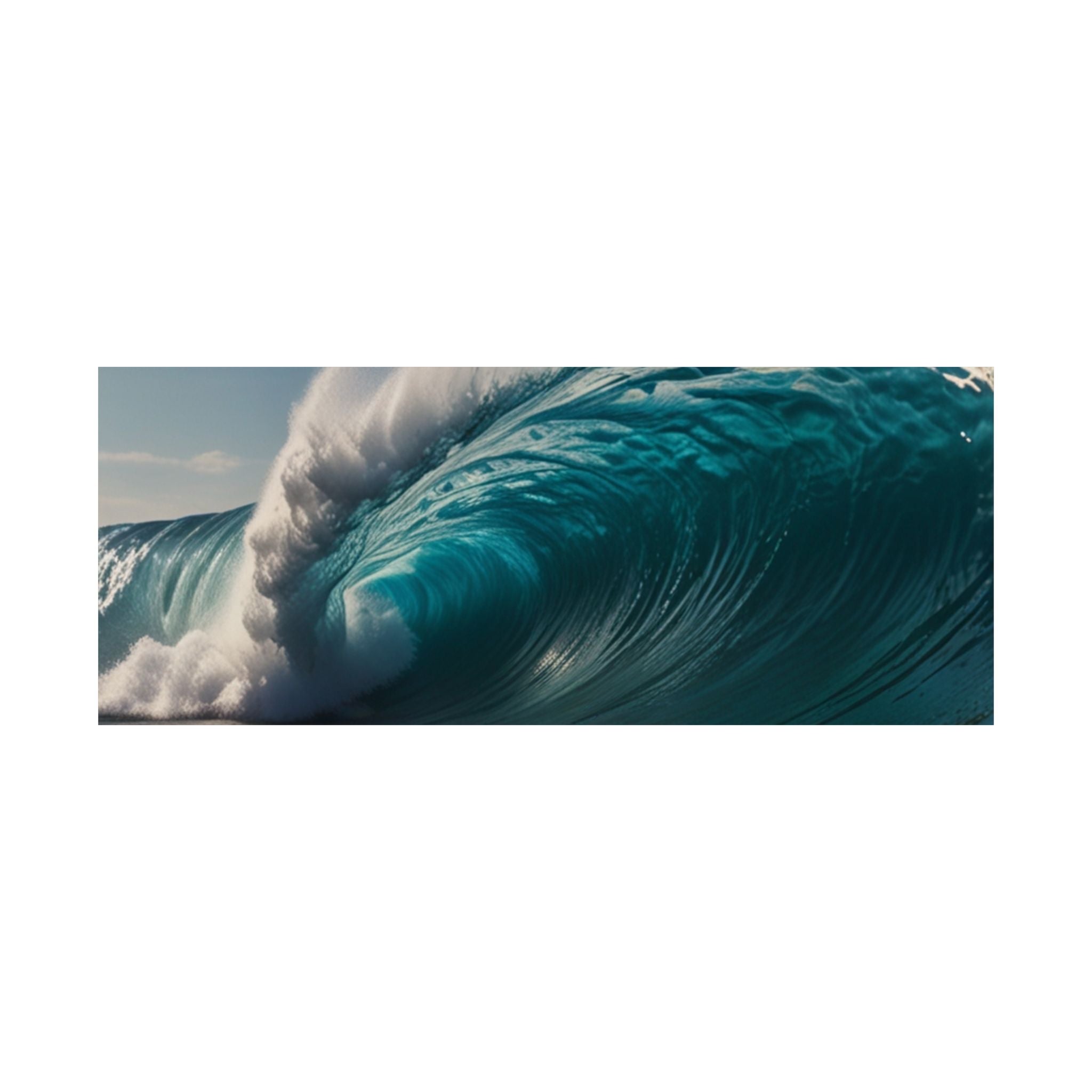 Satin Poster — Ocean Wave Photography Wall Art (300gsm)