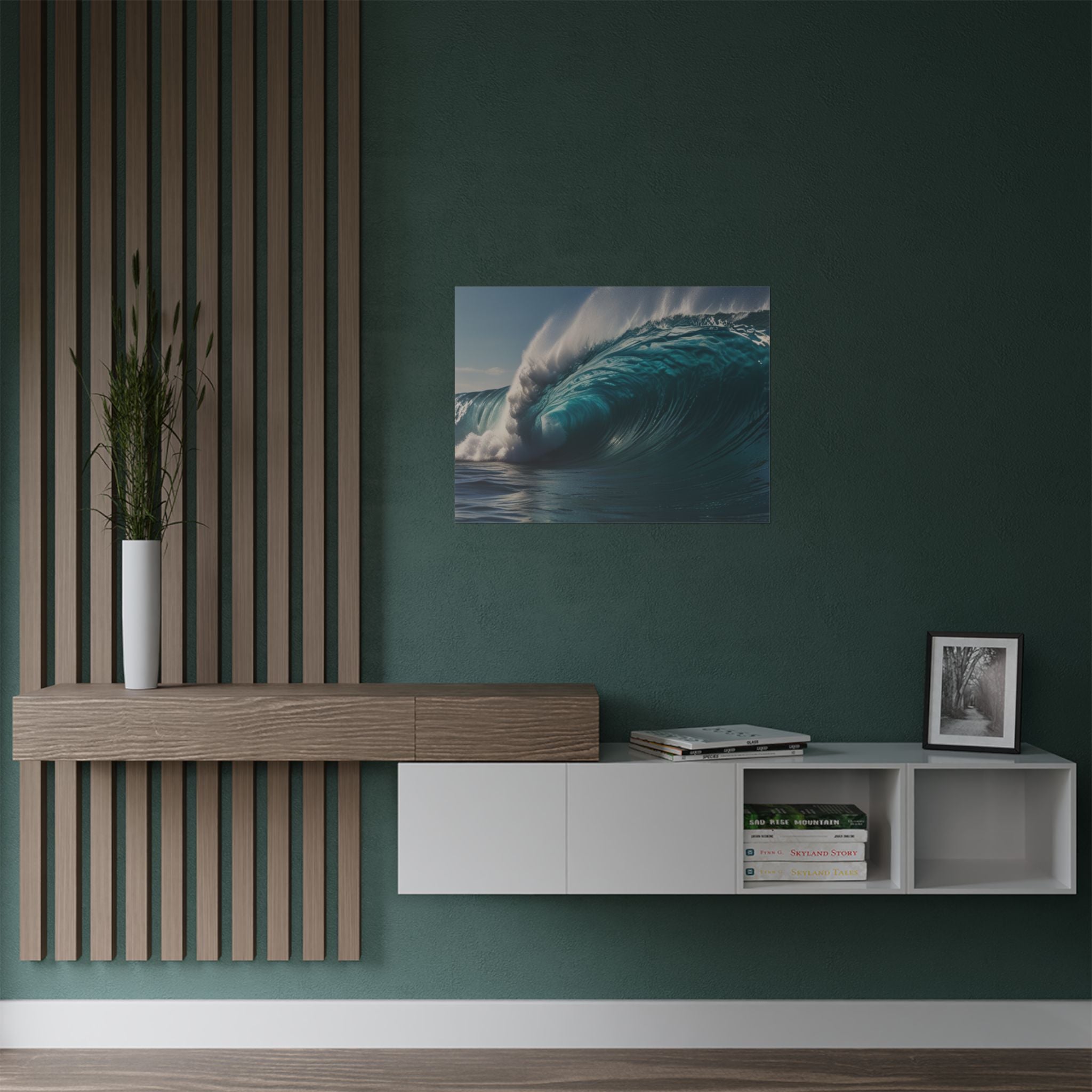 Satin Poster — Ocean Wave Photography Wall Art (300gsm)