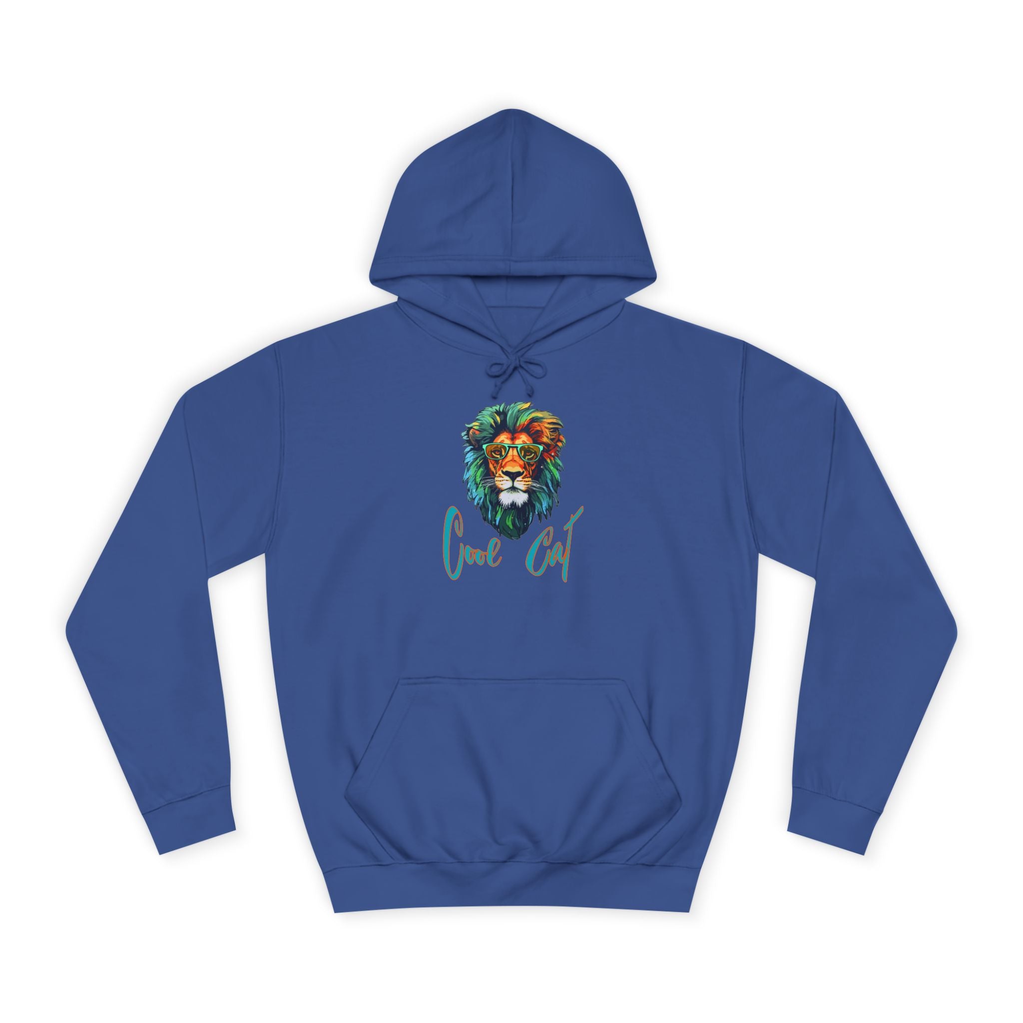Lion Art Hoodie - 'Just Chill' Watercolor Lion Graphic Pullover