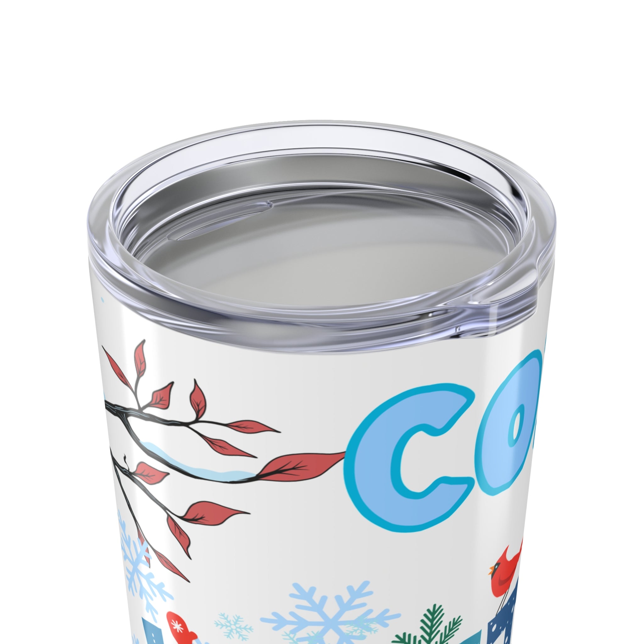 20oz Winter Cozy Tumbler – 'Cozy Winter Vibes' Insulated Travel Cup