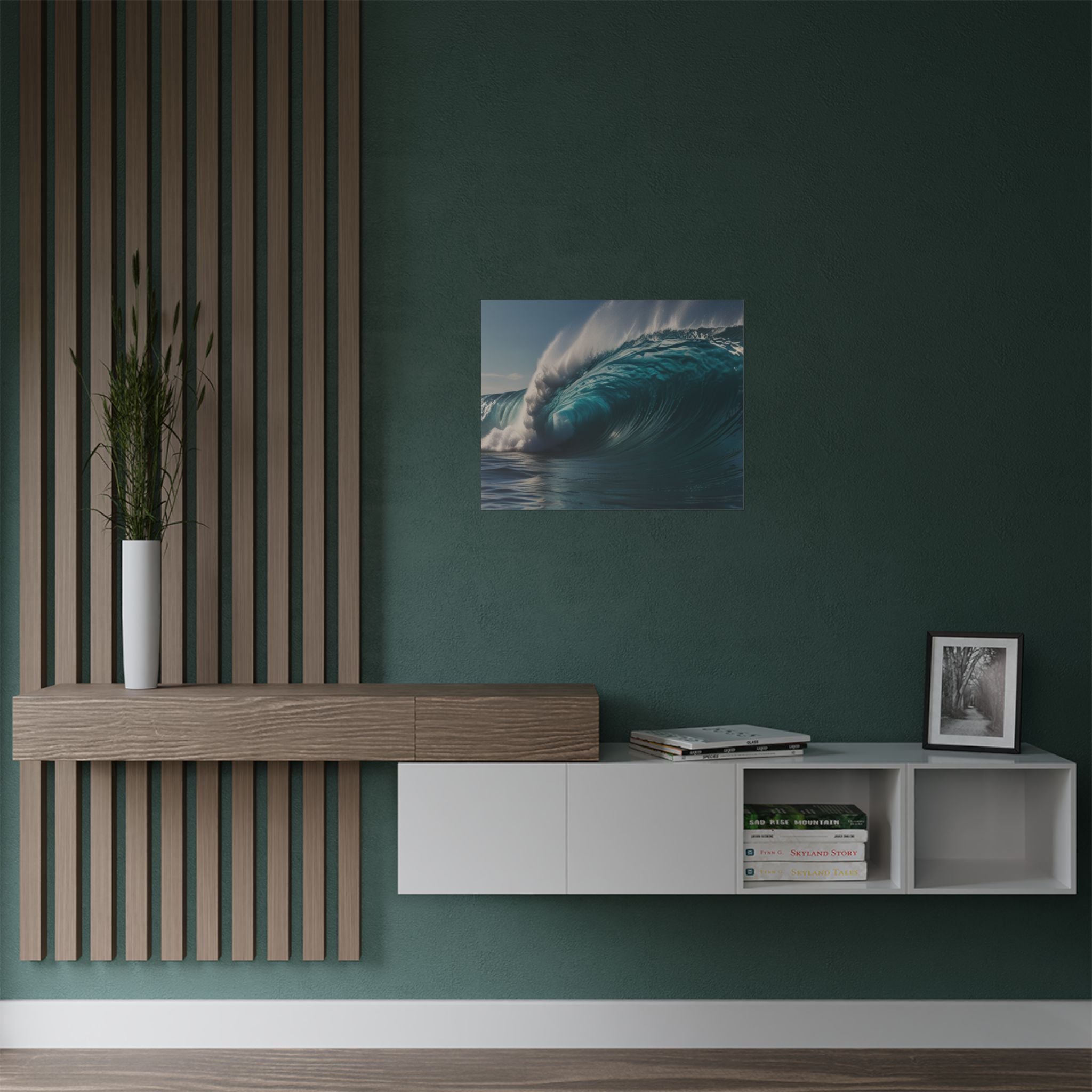 Satin Poster — Ocean Wave Photography Wall Art (300gsm)