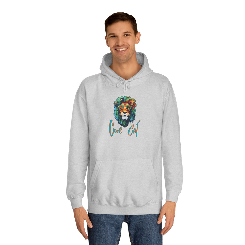 Lion Art Hoodie - 'Just Chill' Watercolor Lion Graphic Pullover
