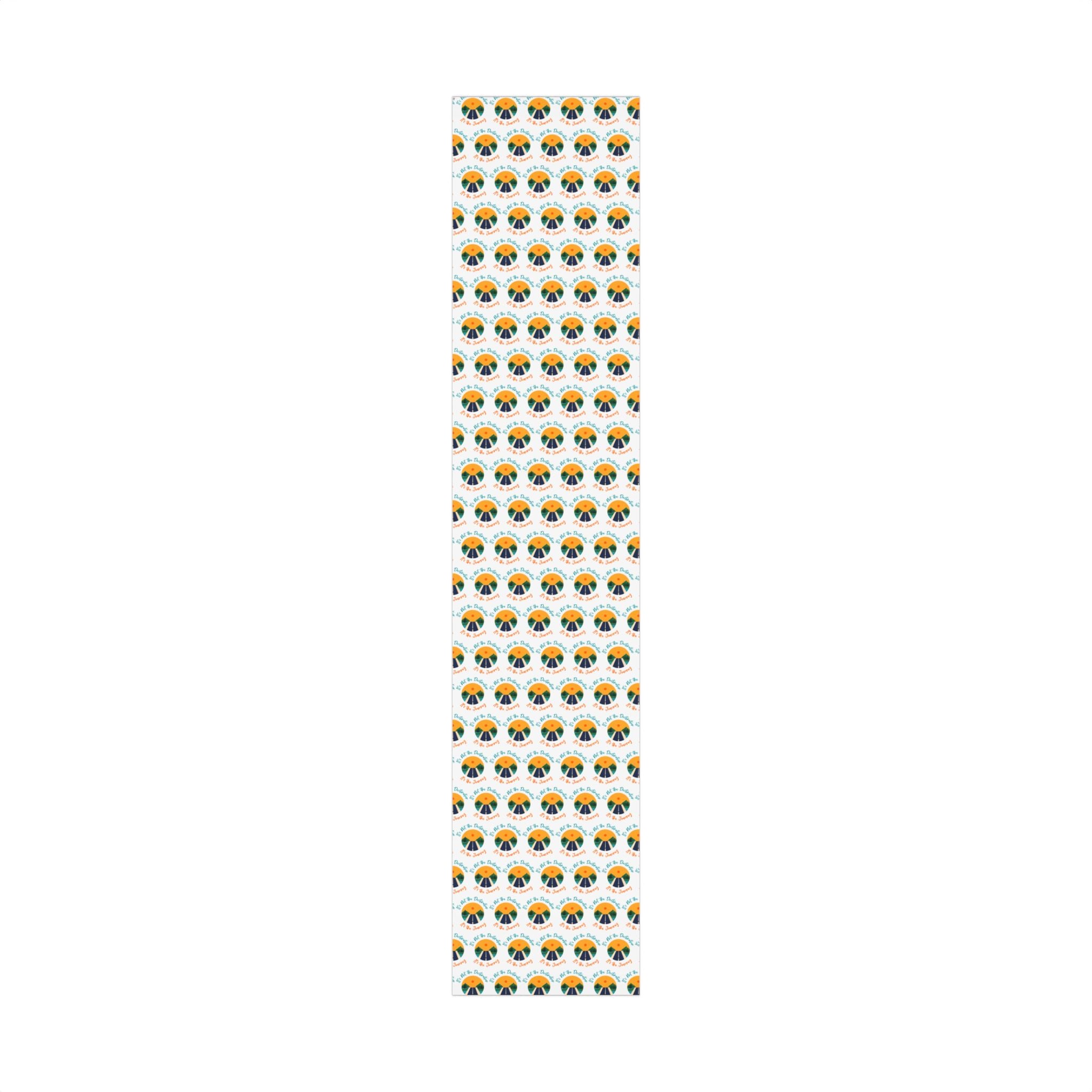 Gift Wrap Paper — 'It's Not the Destination, It's the Journey' Circular Sunshine Pattern