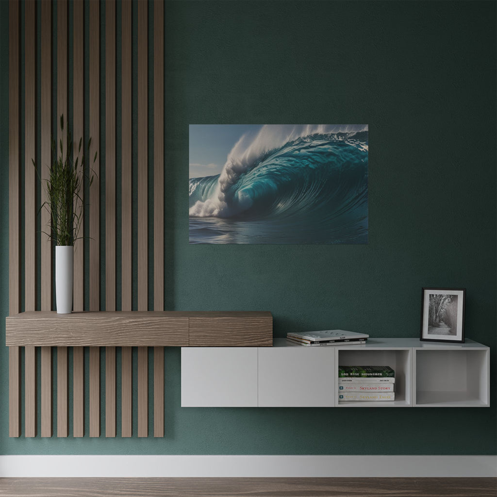 Satin Poster — Ocean Wave Photography Wall Art (300gsm)