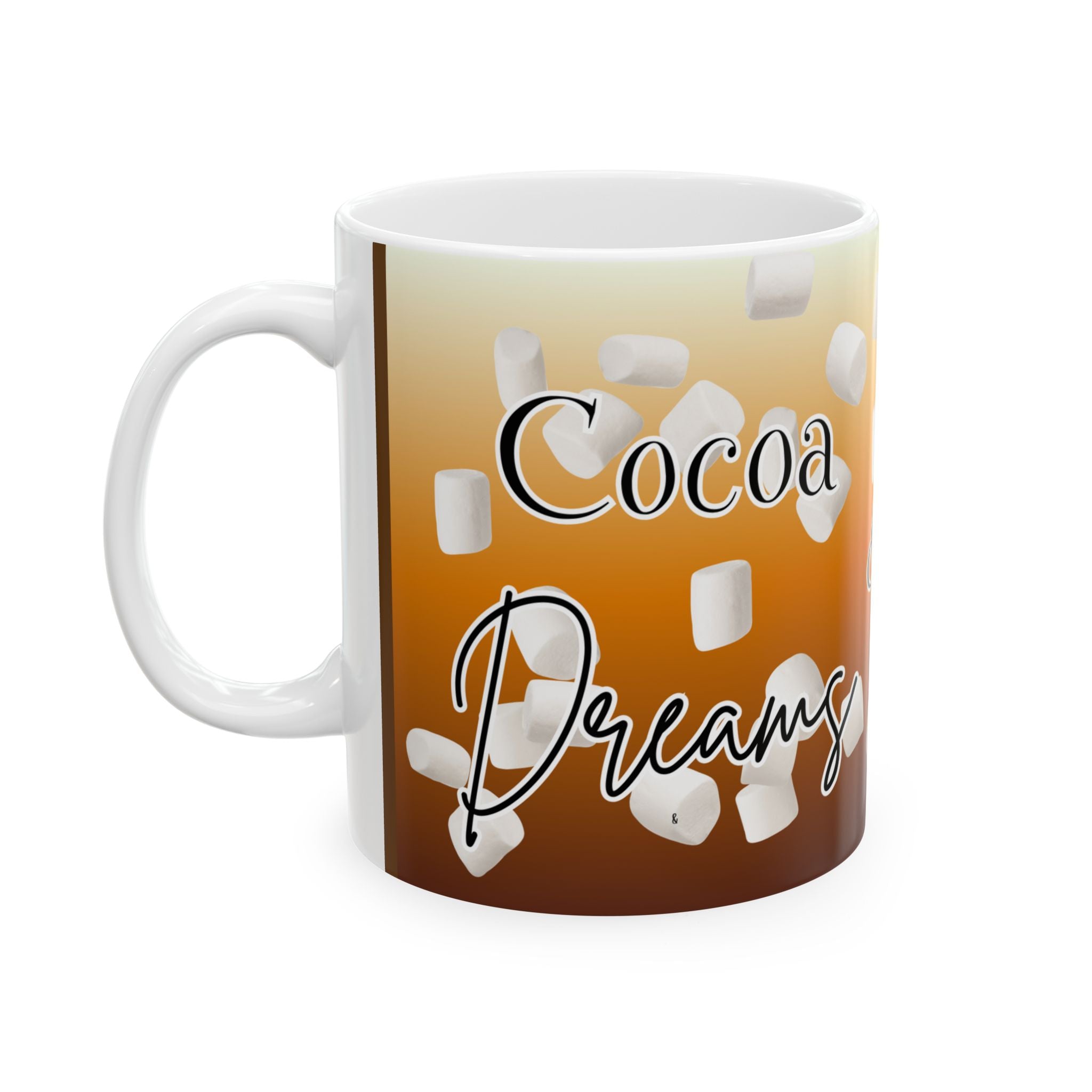 Hot Cocoa & Marshmallows Ceramic Mug — Cozy Winter Coffee Cup (11oz/15oz)