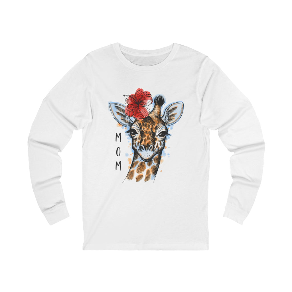 Giraffe Mom Unisex Long Sleeve Tee
