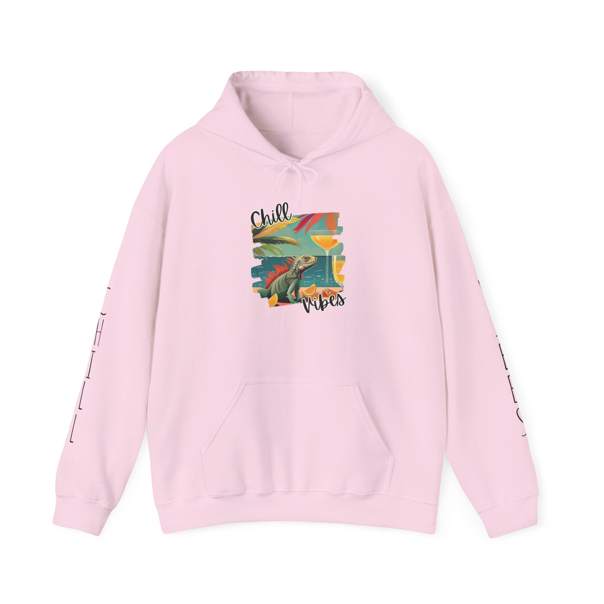 Chill Vibes Surf Hoodie – Retro Beach Graphic Hooded Sweatshirt