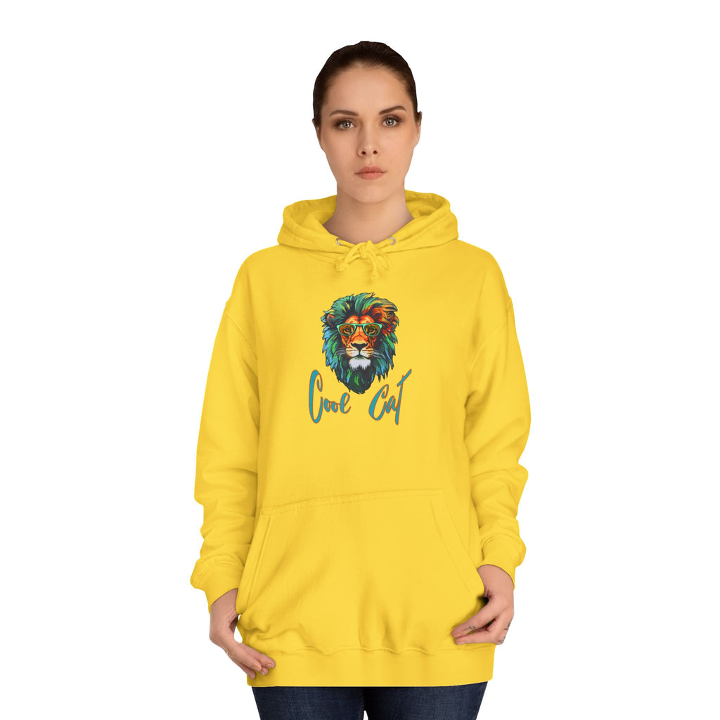 Lion Art Hoodie - 'Just Chill' Watercolor Lion Graphic Pullover