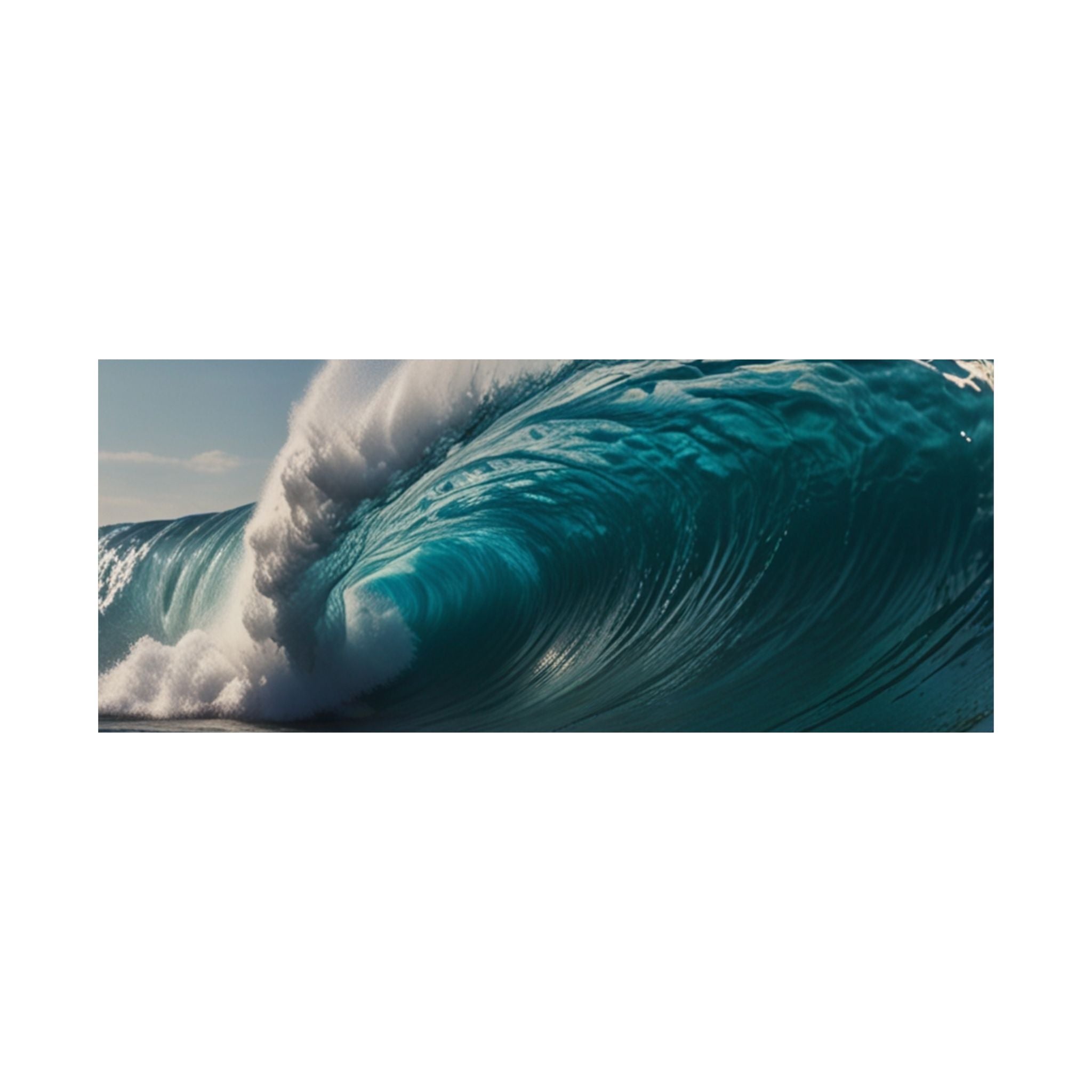 Satin Poster — Ocean Wave Photography Wall Art (300gsm)